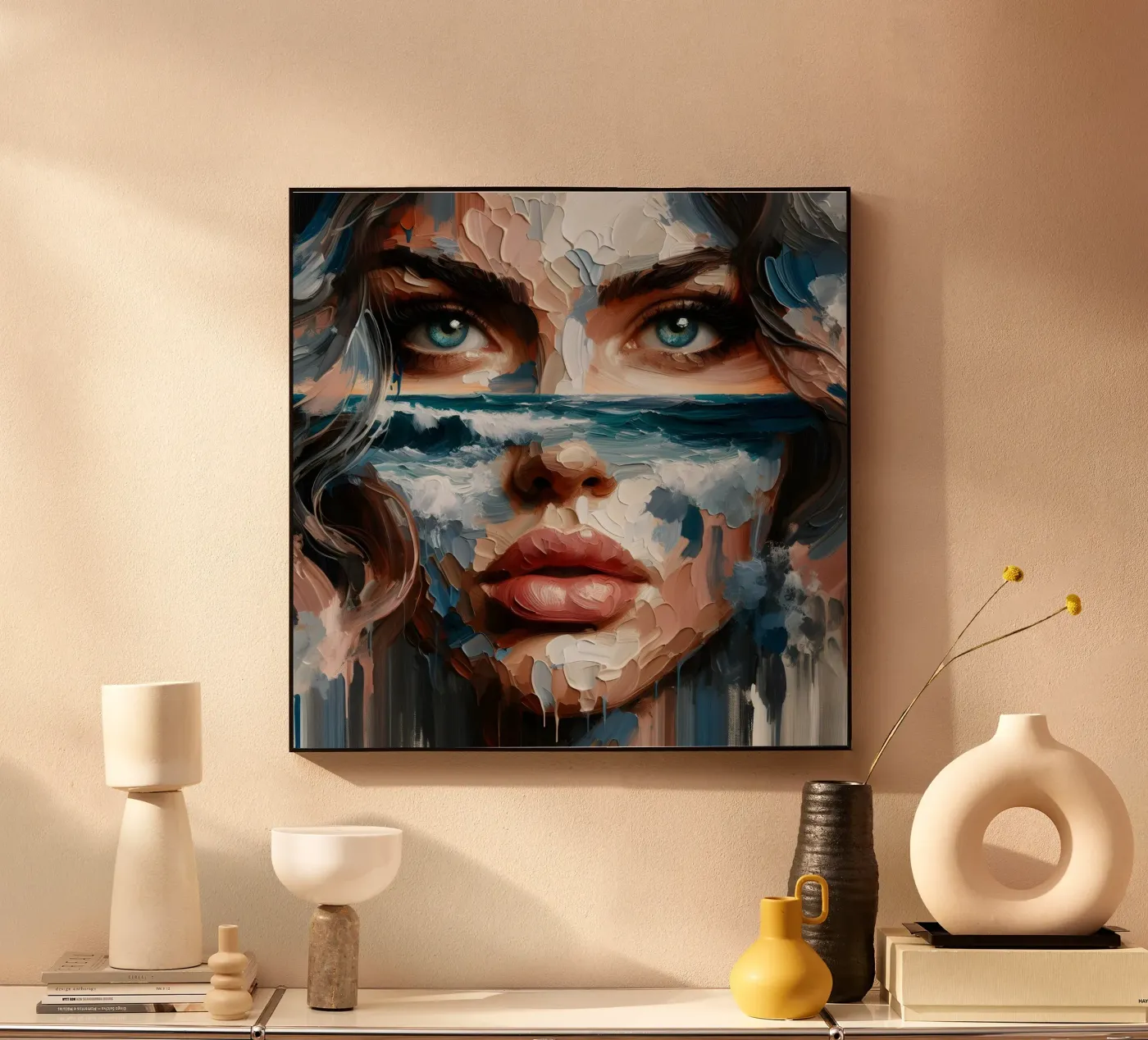 OP DE HORIZON acryl van ARTOMATIC