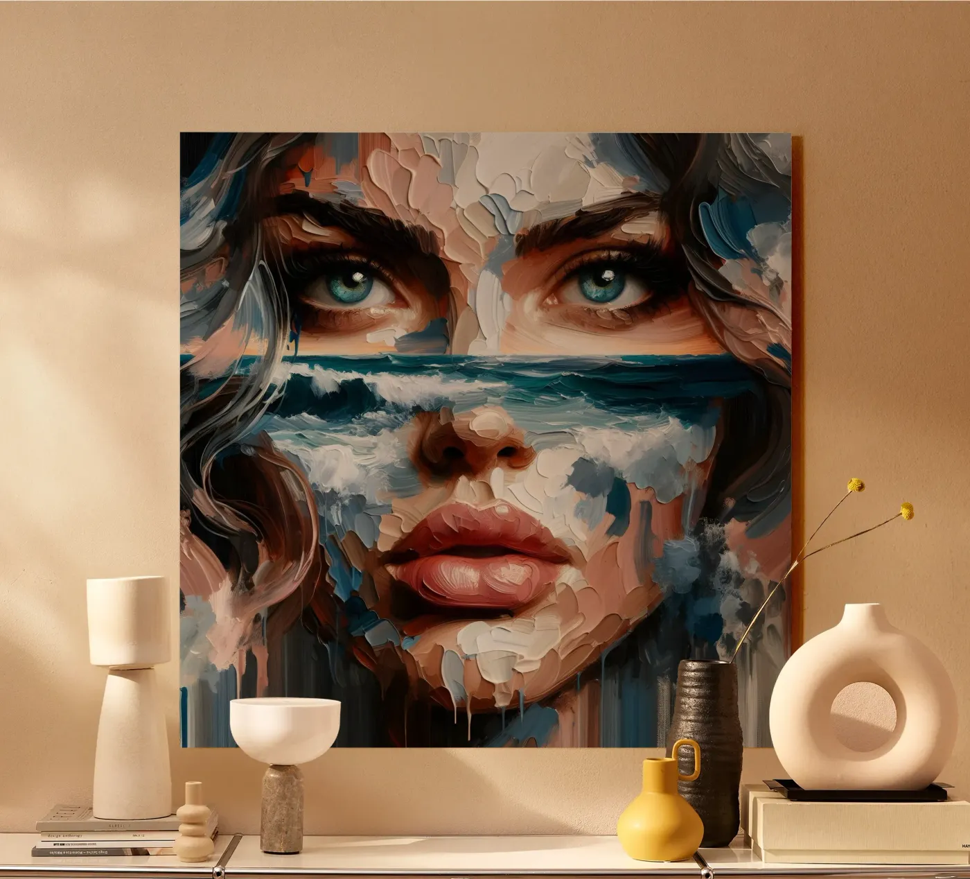 OP DE HORIZON acryl van ARTOMATIC