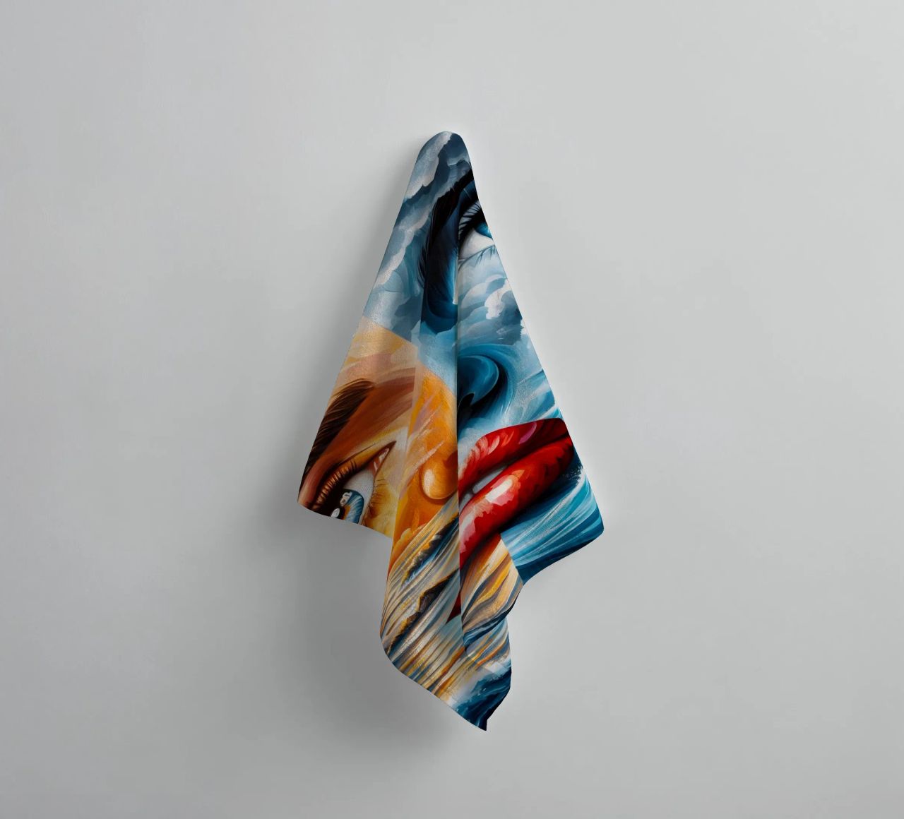 TOMORROW IS A NEW DAY towel by ARTOMATIC