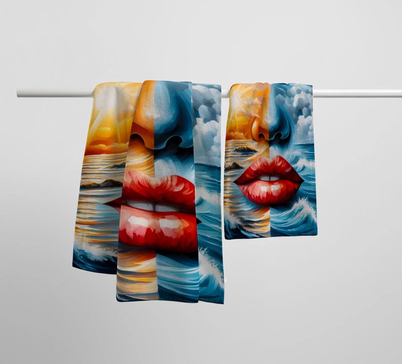 TOMORROW IS A NEW DAY towel by ARTOMATIC