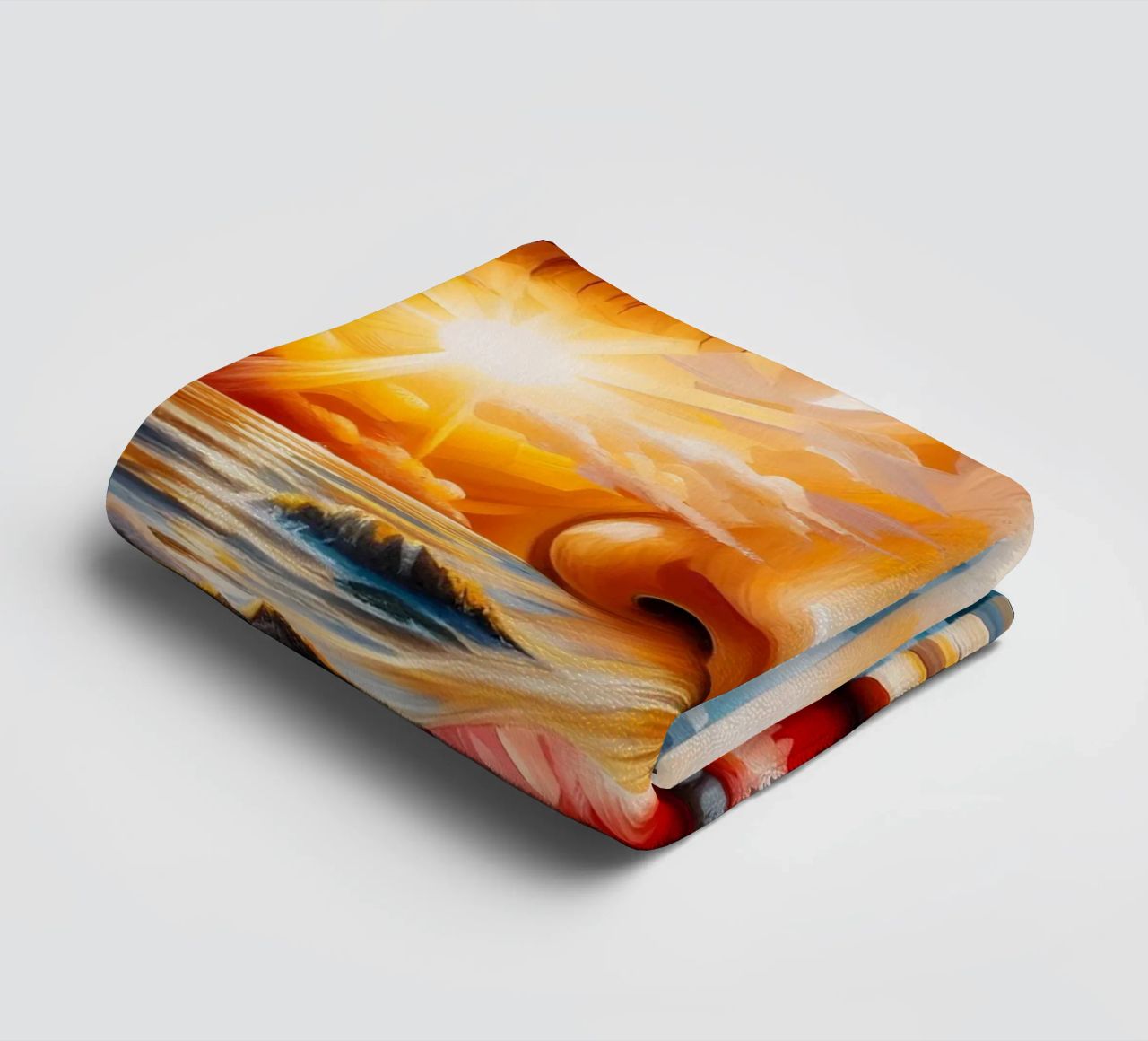 TOMORROW IS A NEW DAY towel by ARTOMATIC
