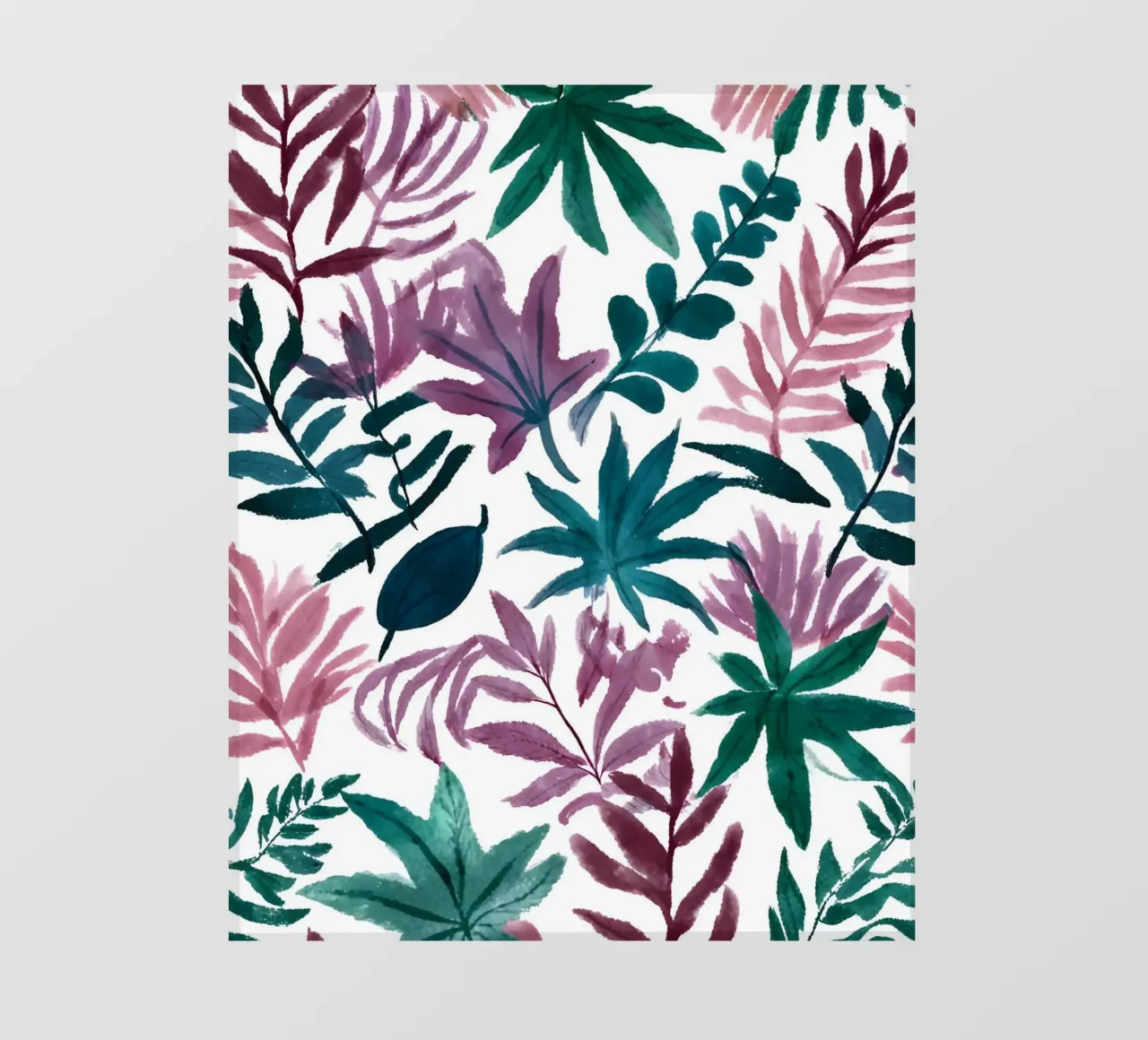 Buntes botanisches Muster pellicola backlit da designsbysophia