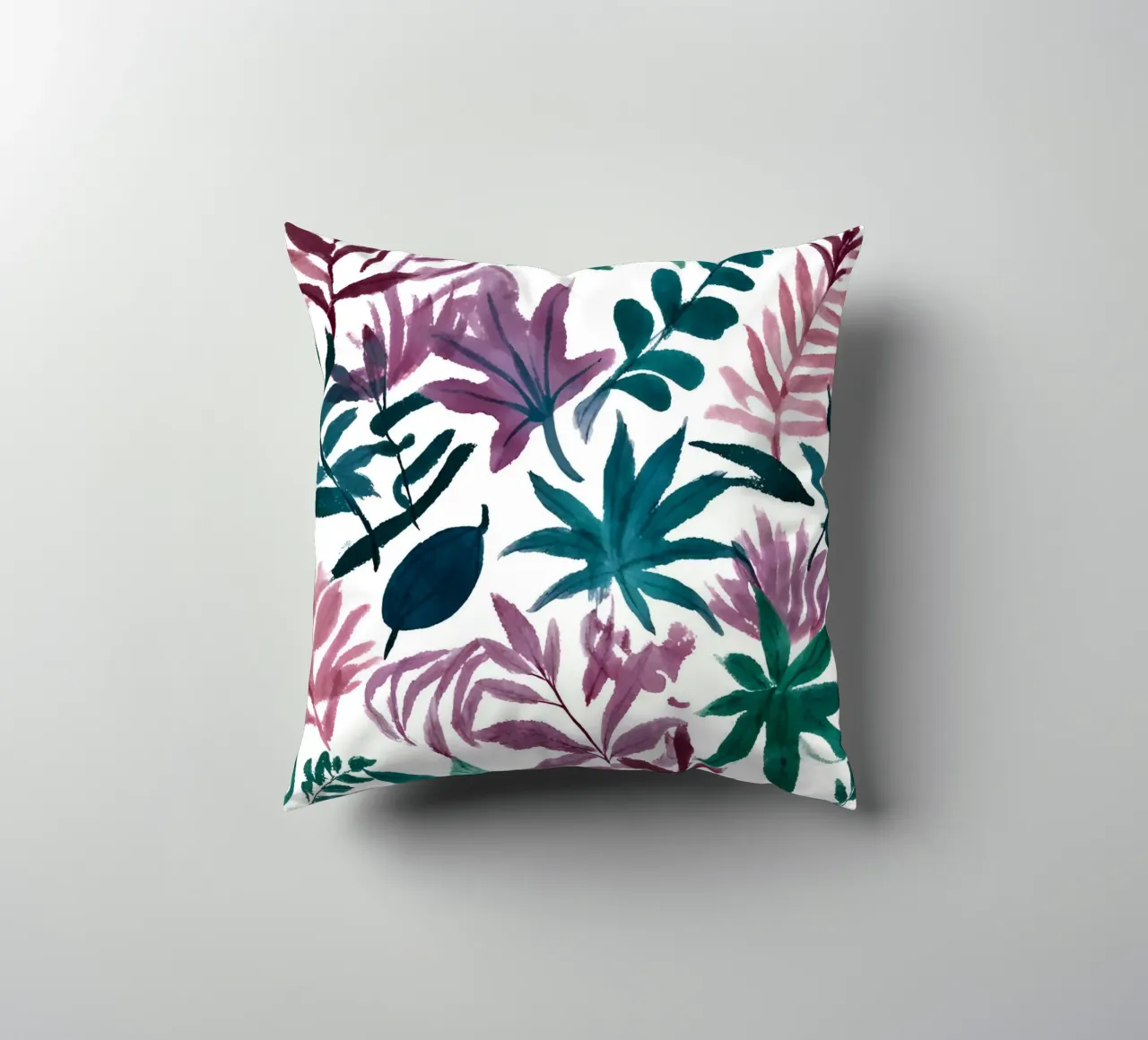 Buntes botanisches Muster cuscino da designsbysophia