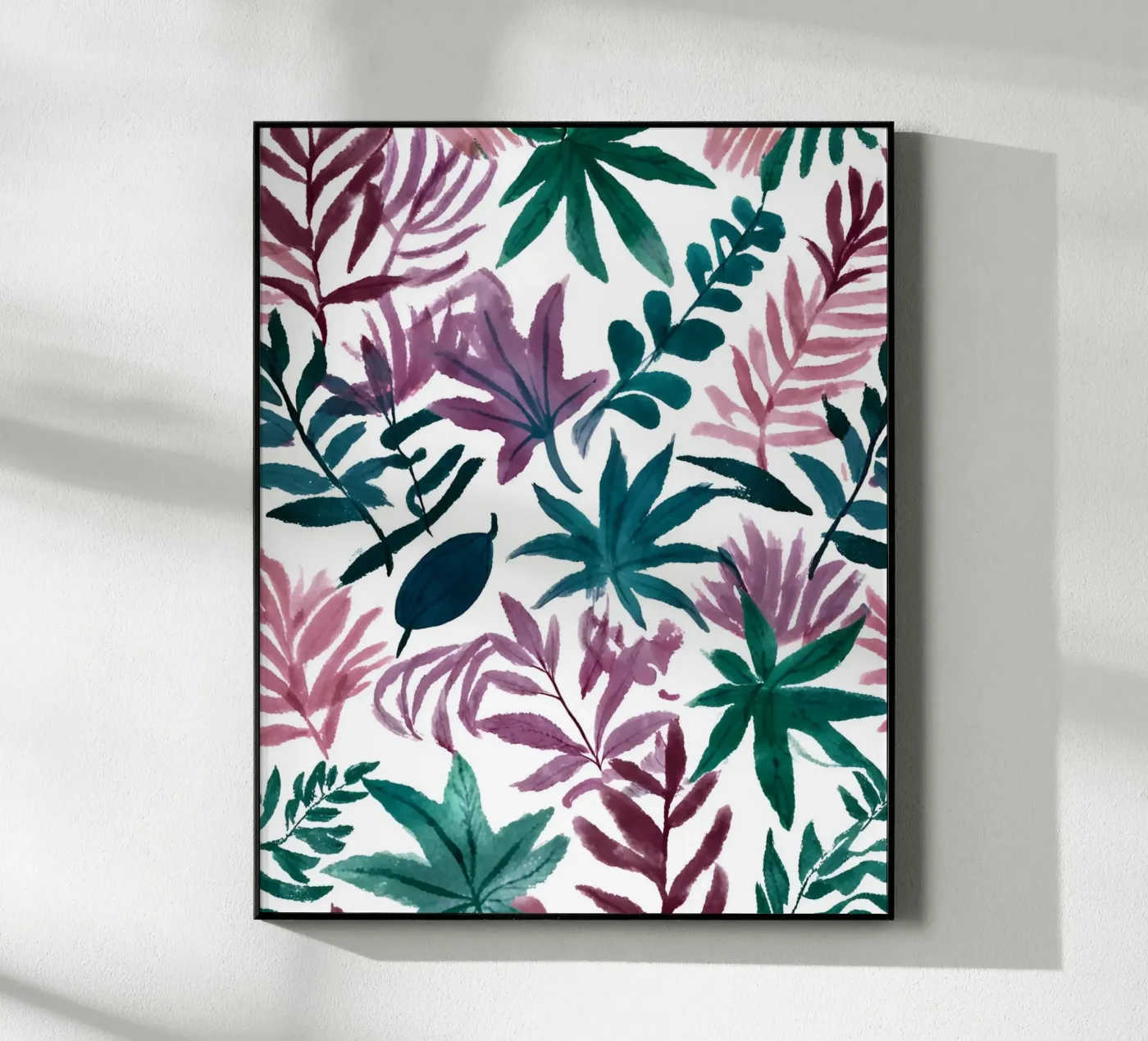 Buntes botanisches Muster plexiglass da designsbysophia