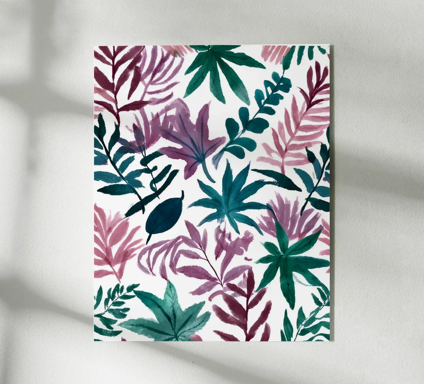 Buntes botanisches Muster plexiglass da designsbysophia