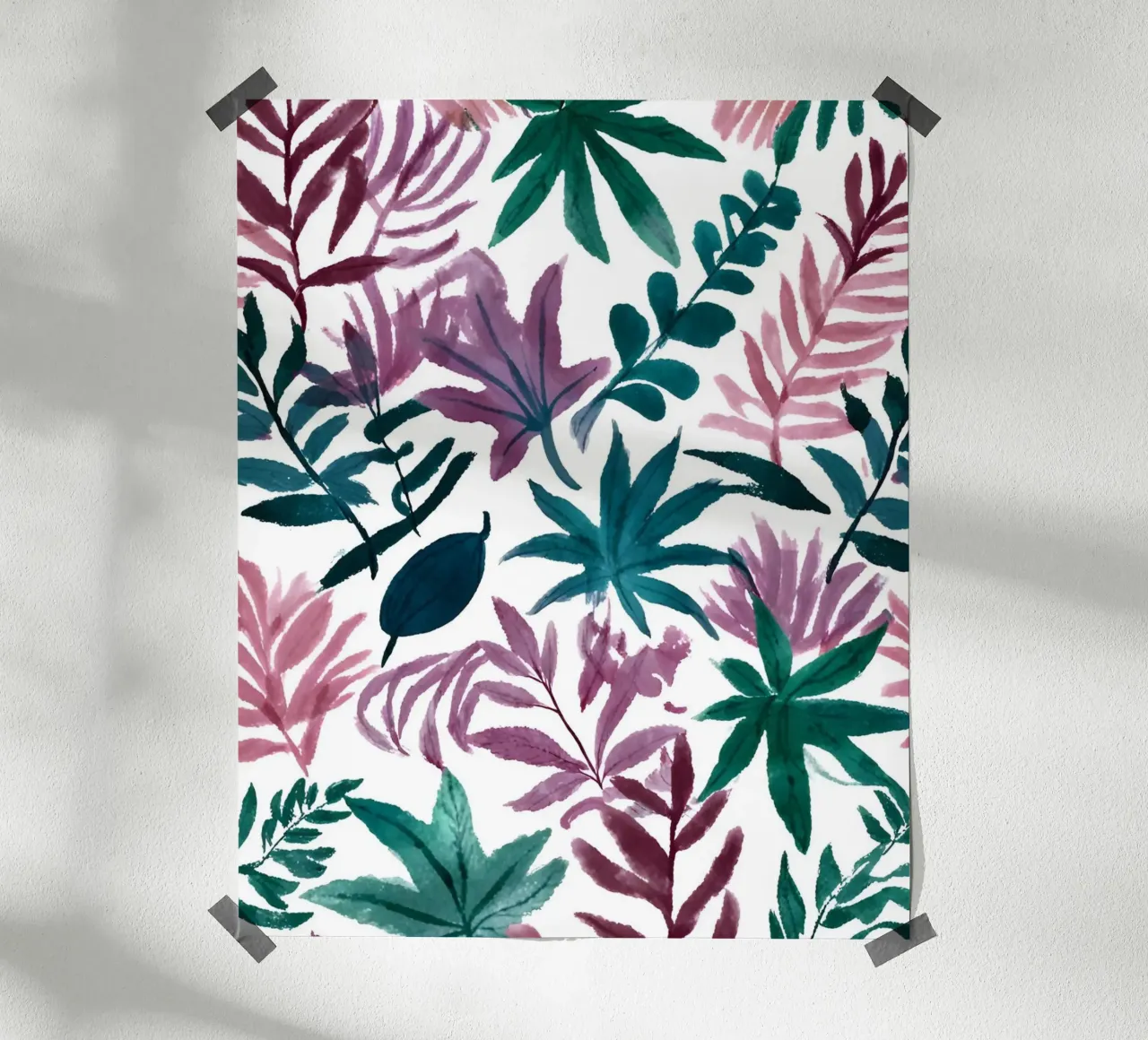 Buntes botanisches Muster carta hahnemühle da designsbysophia