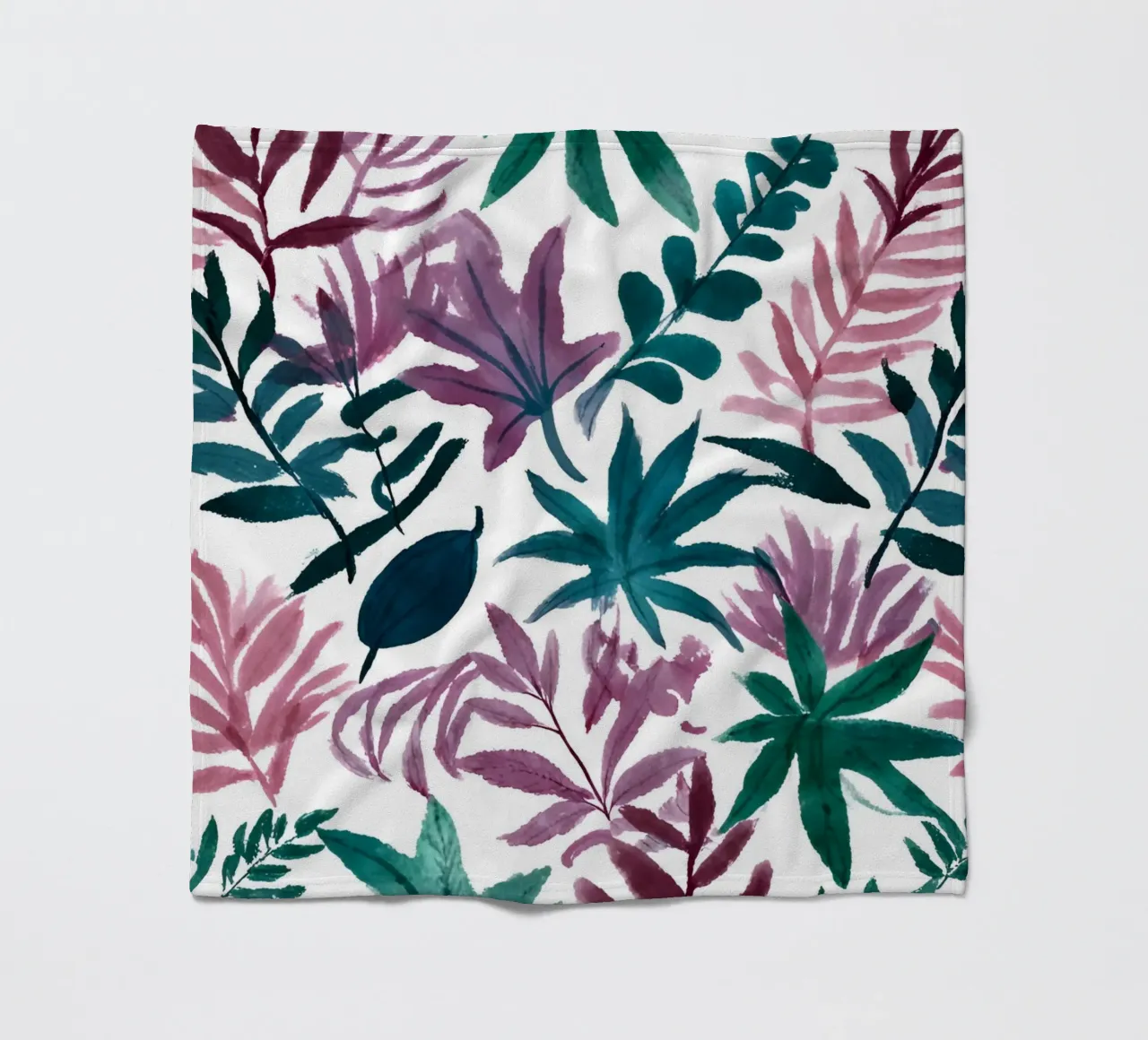 Buntes botanisches Muster coperta in pile da designsbysophia