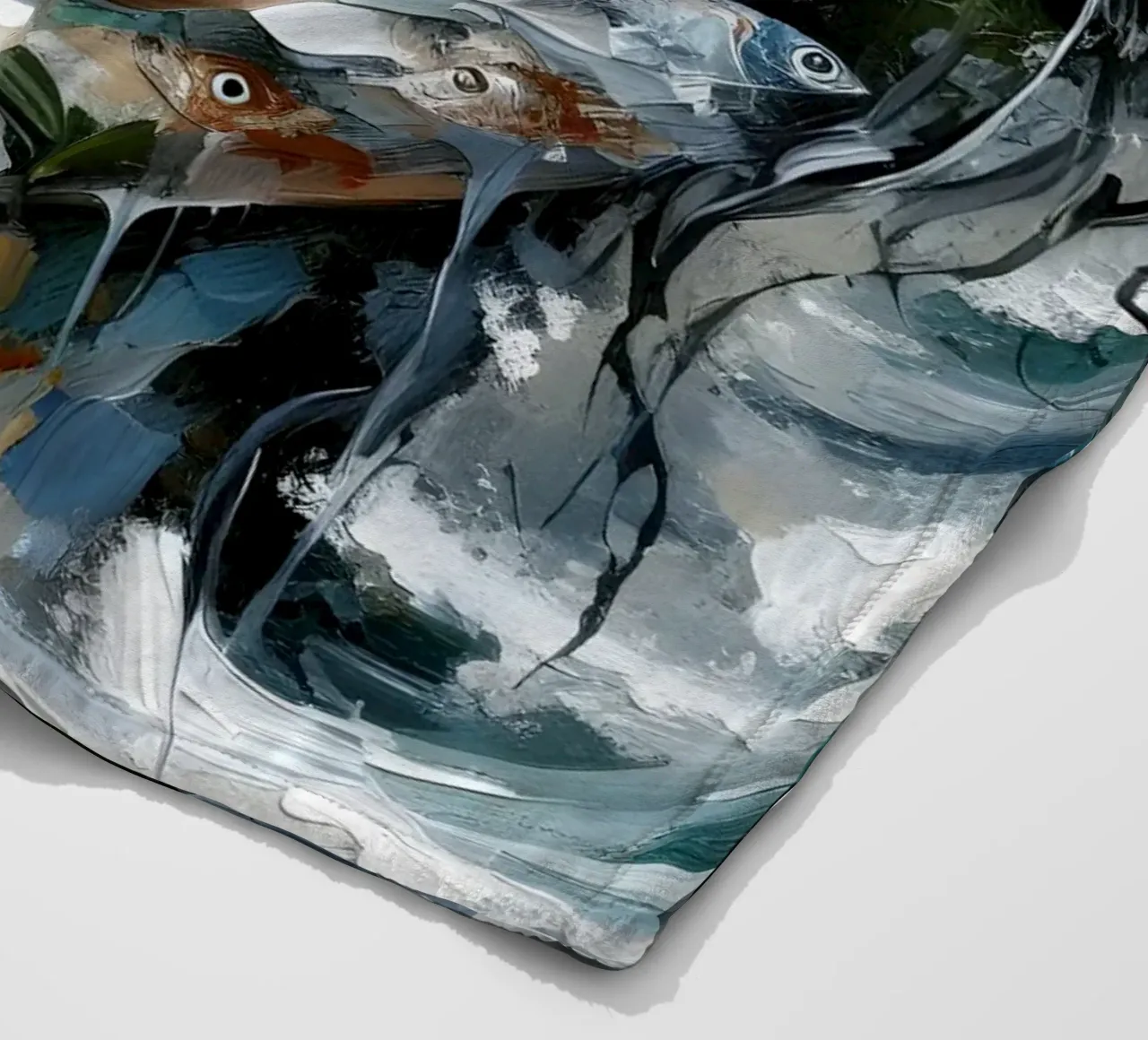 Fish Tale fleece blanket by ARTOMATIC