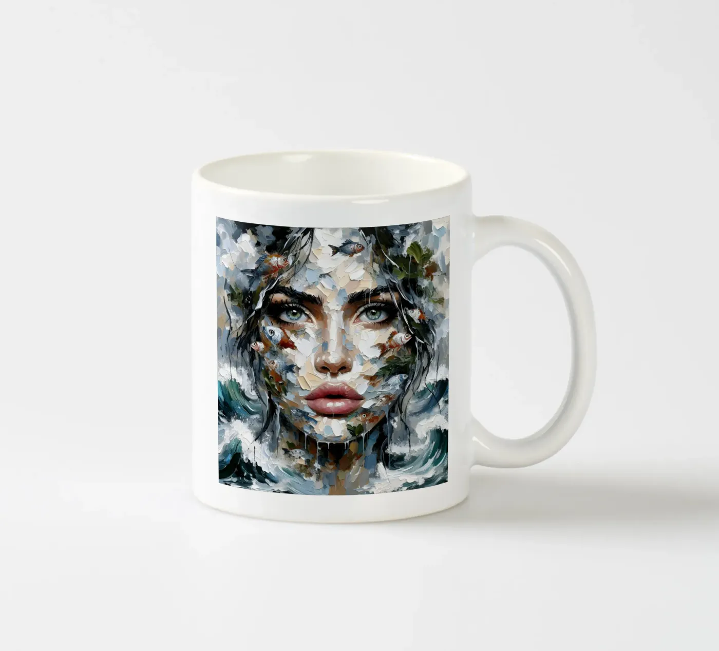 Fish Tale ceramic mug by ARTOMATIC