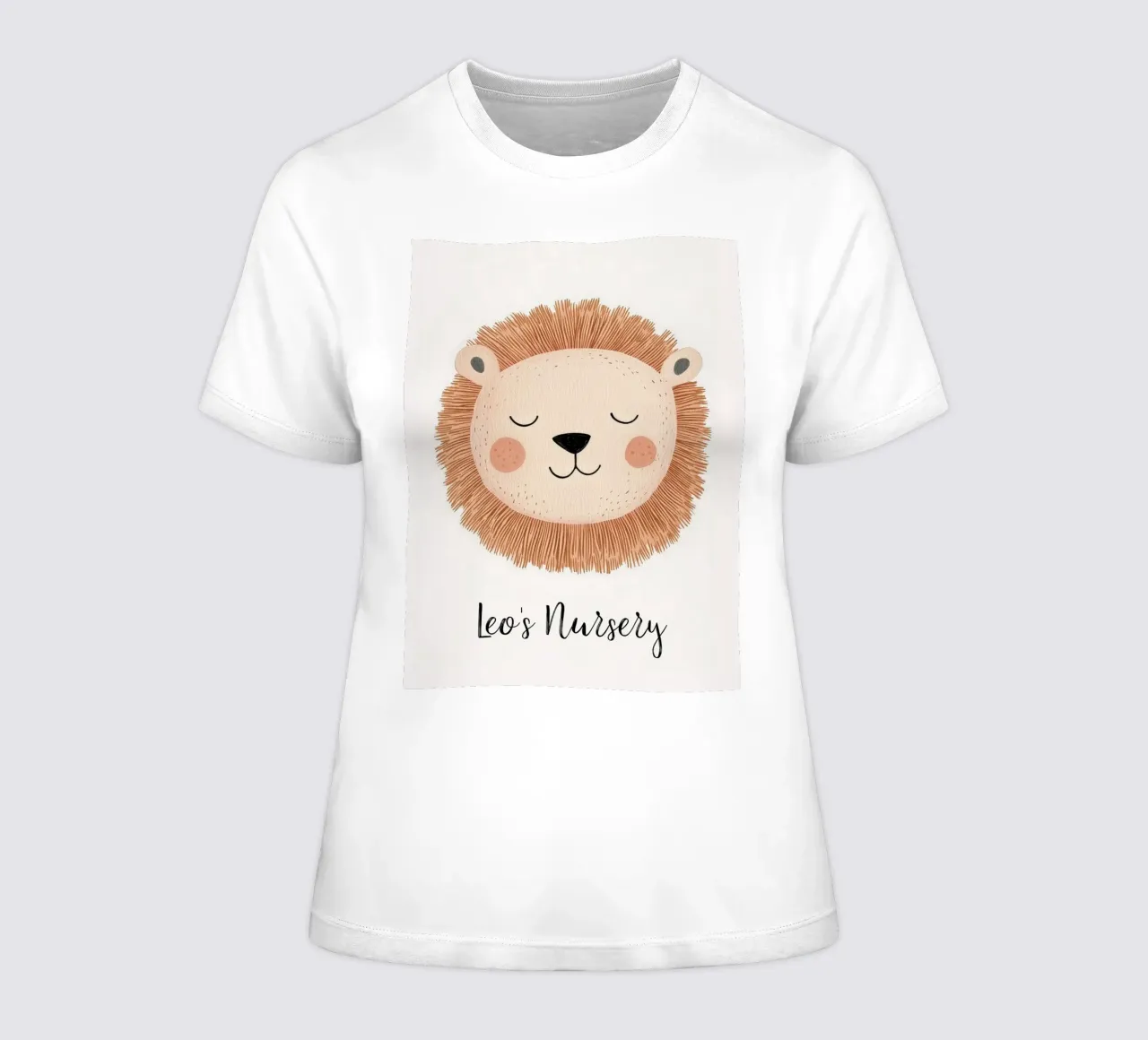 Custom Nursery Print, Personalized Nursery Art Add Your Name women's fitted t-shirt by Little Lola