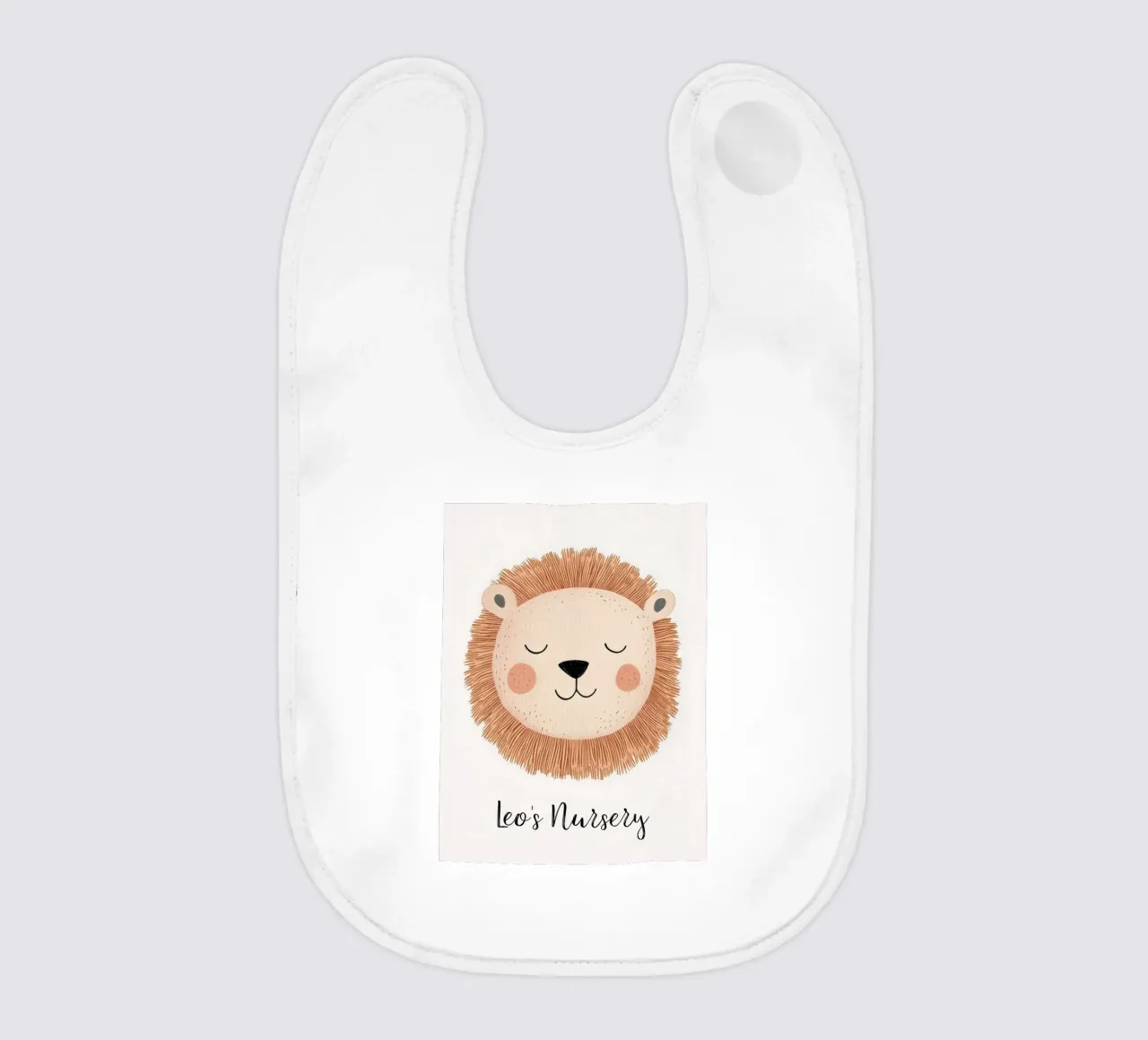 Custom Nursery Print, Personalized Nursery Art Add Your Name baby bib by Little Lola