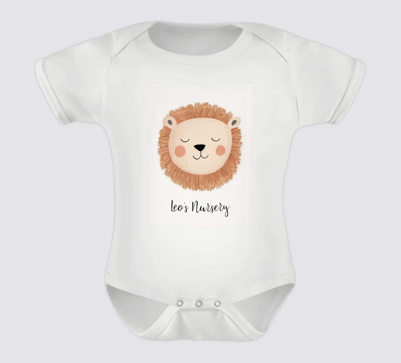 Custom Nursery Print, Personalized Nursery Art Add Your Name short-sleeve baby romper by Little Lola