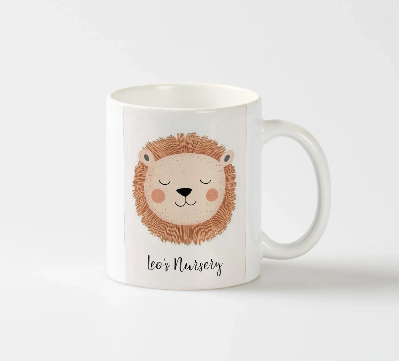Custom Nursery Print, Personalized Nursery Art Add Your Name ceramic mug by Little Lola