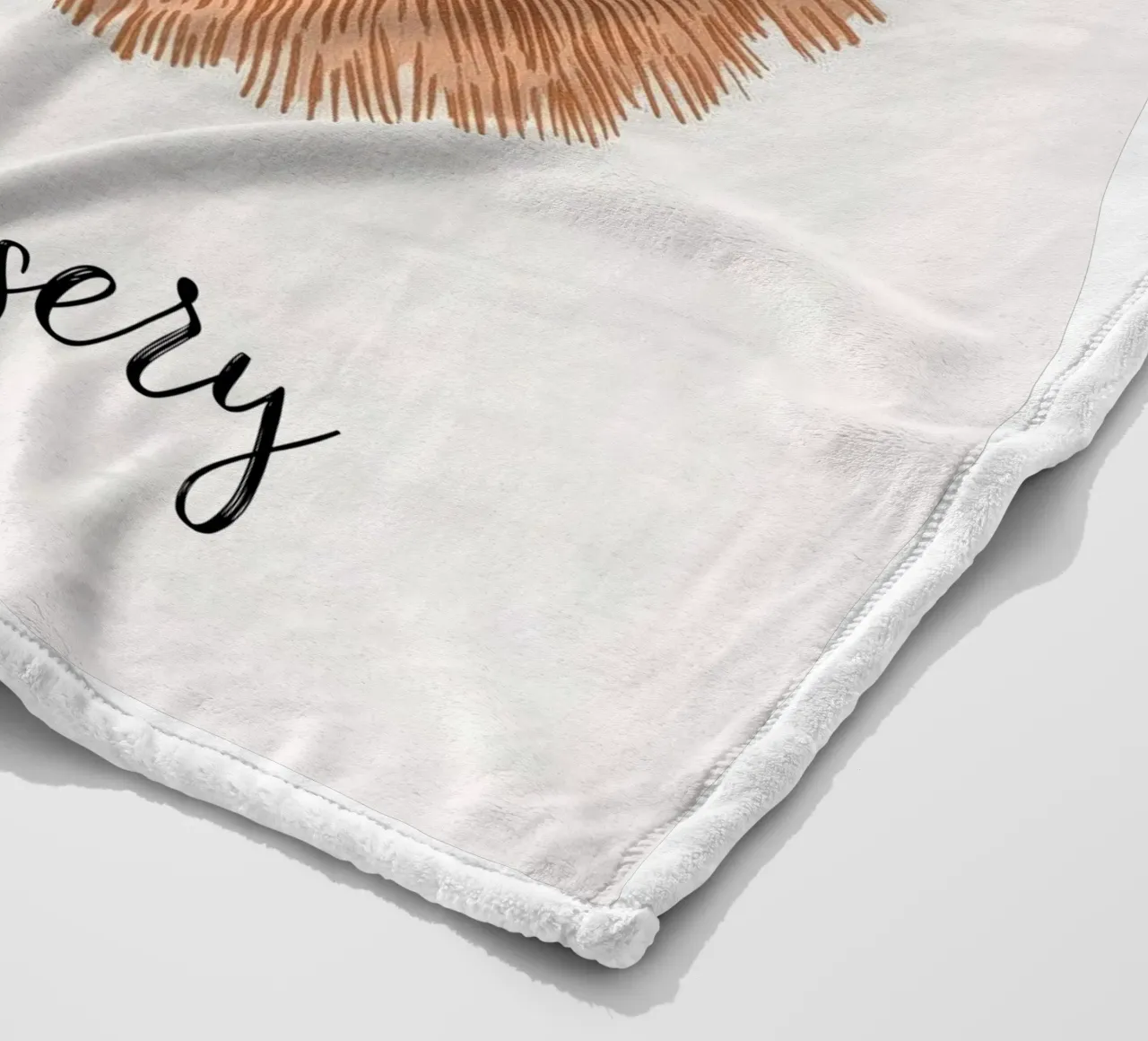 Custom Nursery Print, Personalized Nursery Art Add Your Name fleece blanket by Little Lola
