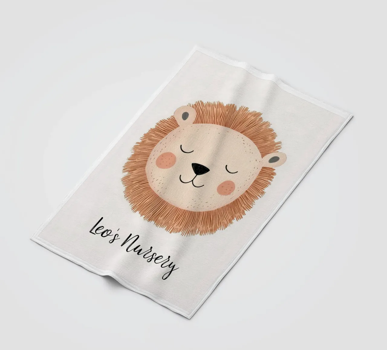Custom Nursery Print, Personalized Nursery Art Add Your Name fleece blanket by Little Lola