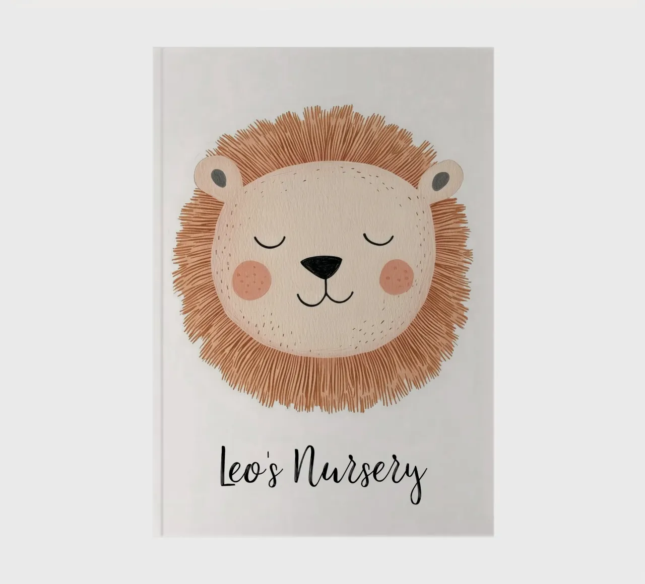 Custom Nursery Print, Personalized Nursery Art Add Your Name notebook by Little Lola