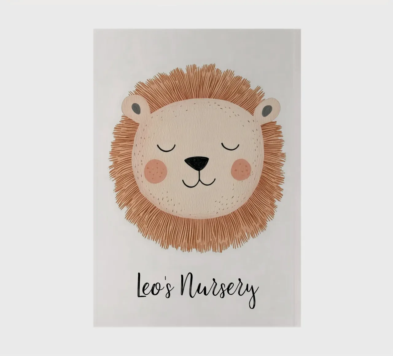 Custom Nursery Print, Personalized Nursery Art Add Your Name notebook by Little Lola