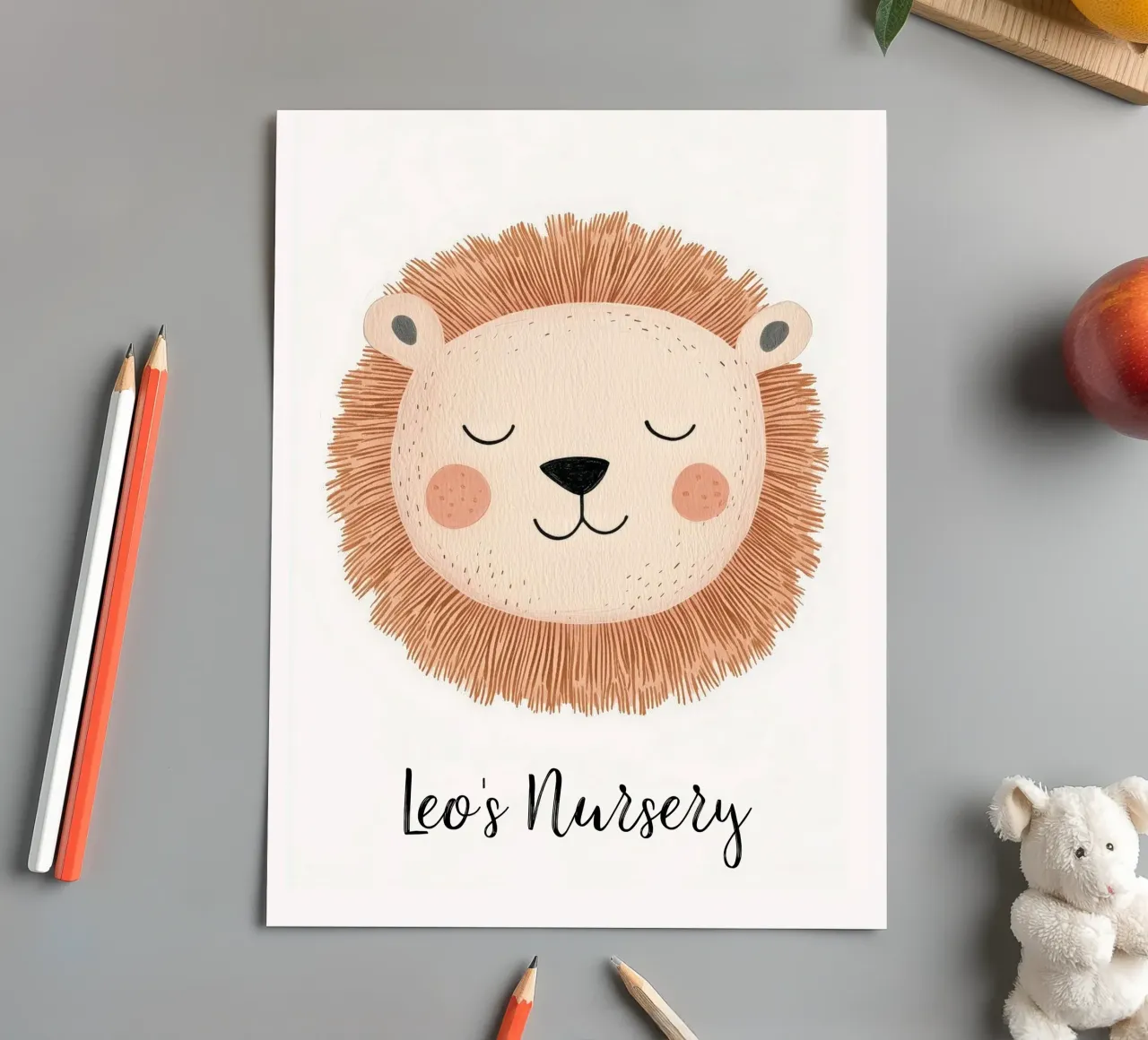 Custom Nursery Print, Personalized Nursery Art Add Your Name sticker sheet by Little Lola