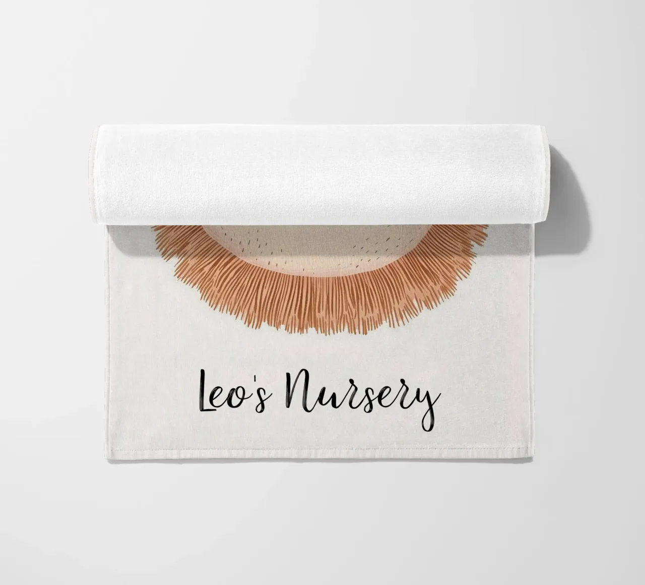 Custom Nursery Print, Personalized Nursery Art Add Your Name beach towel by Little Lola