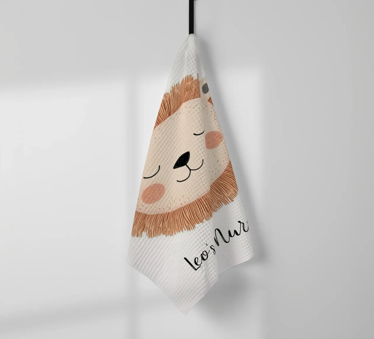 Custom Nursery Print, Personalized Nursery Art Add Your Name tea towel by Little Lola