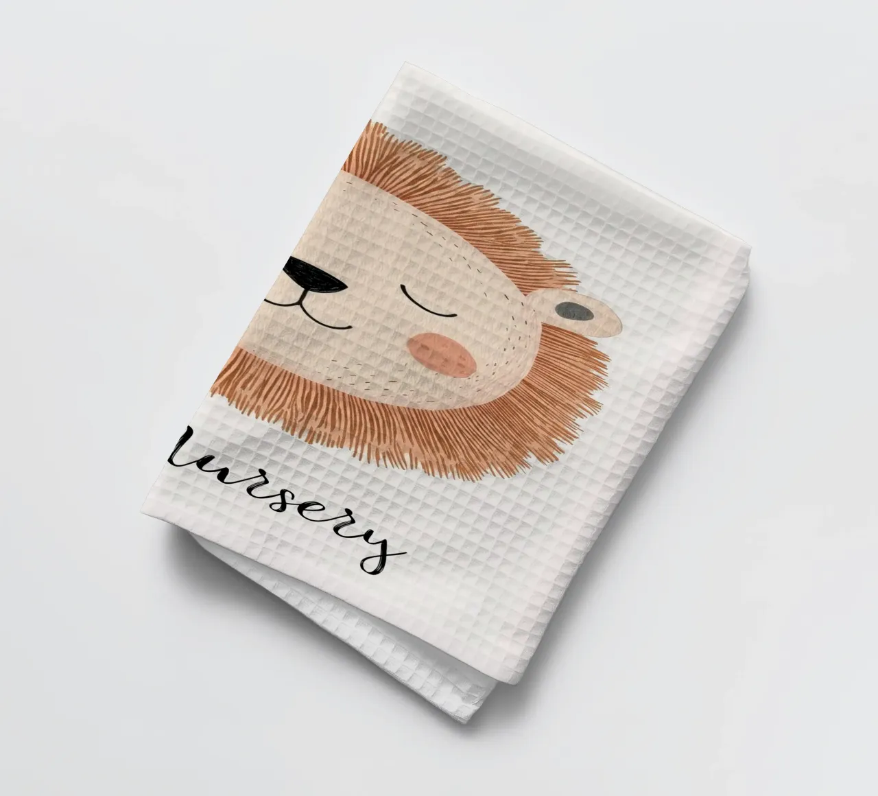Custom Nursery Print, Personalized Nursery Art Add Your Name tea towel by Little Lola