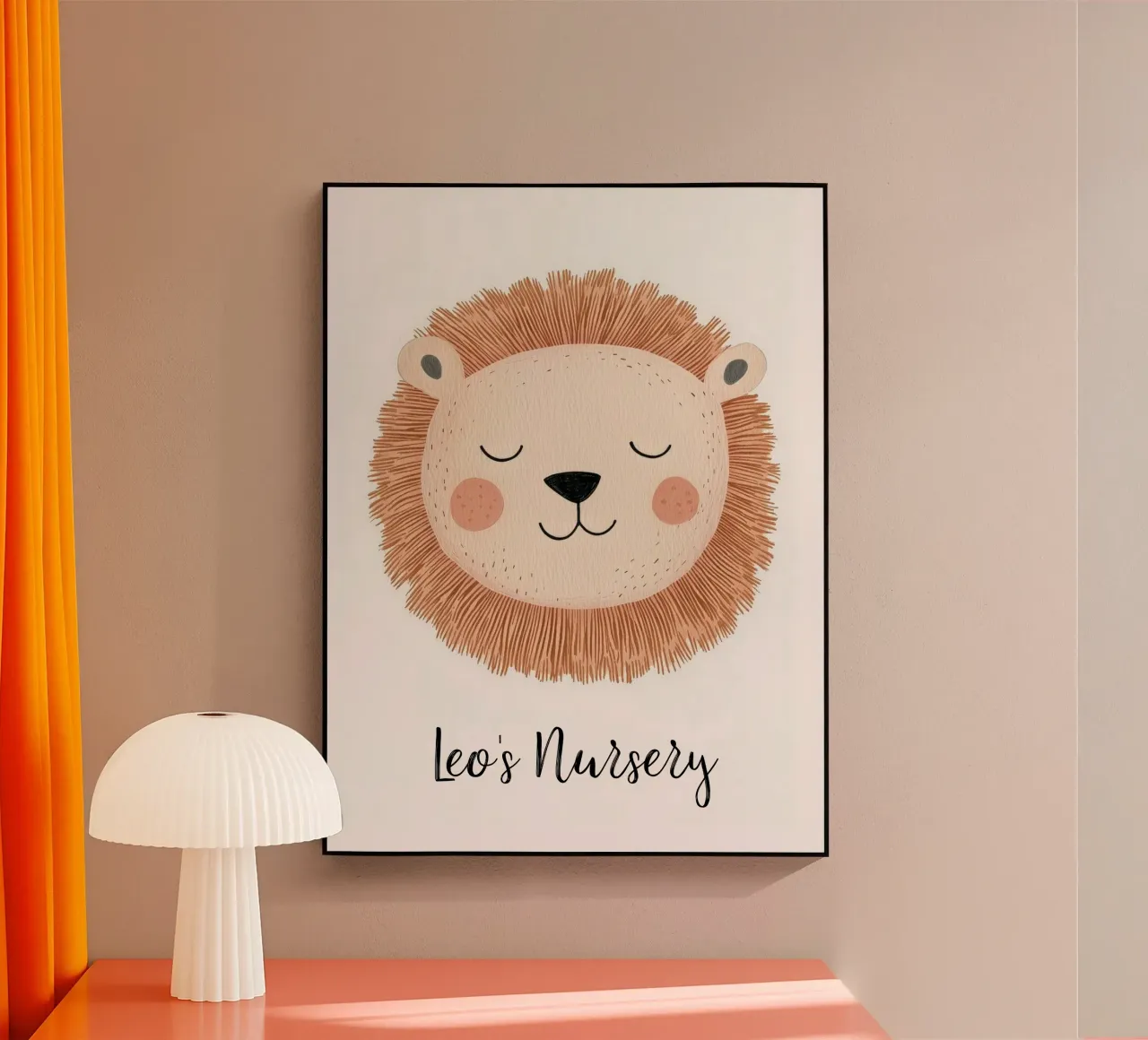 Custom Nursery Print, Personalized Nursery Art Add Your Name acrylic glass by Little Lola