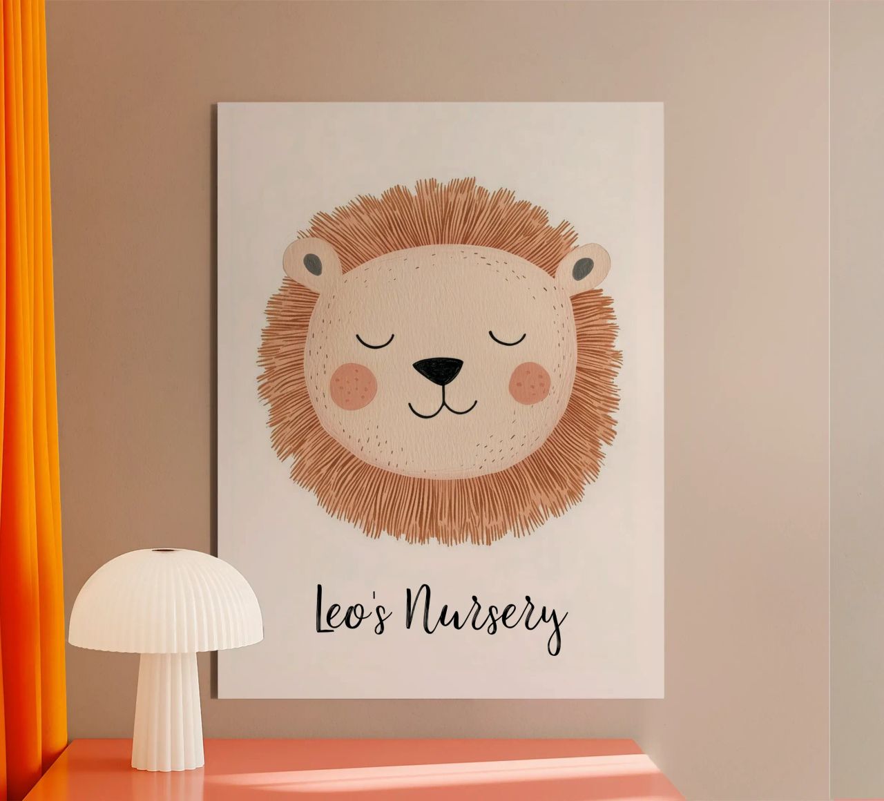 Custom Nursery Print, Personalized Nursery Art Add Your Name alu-dibond by Little Lola