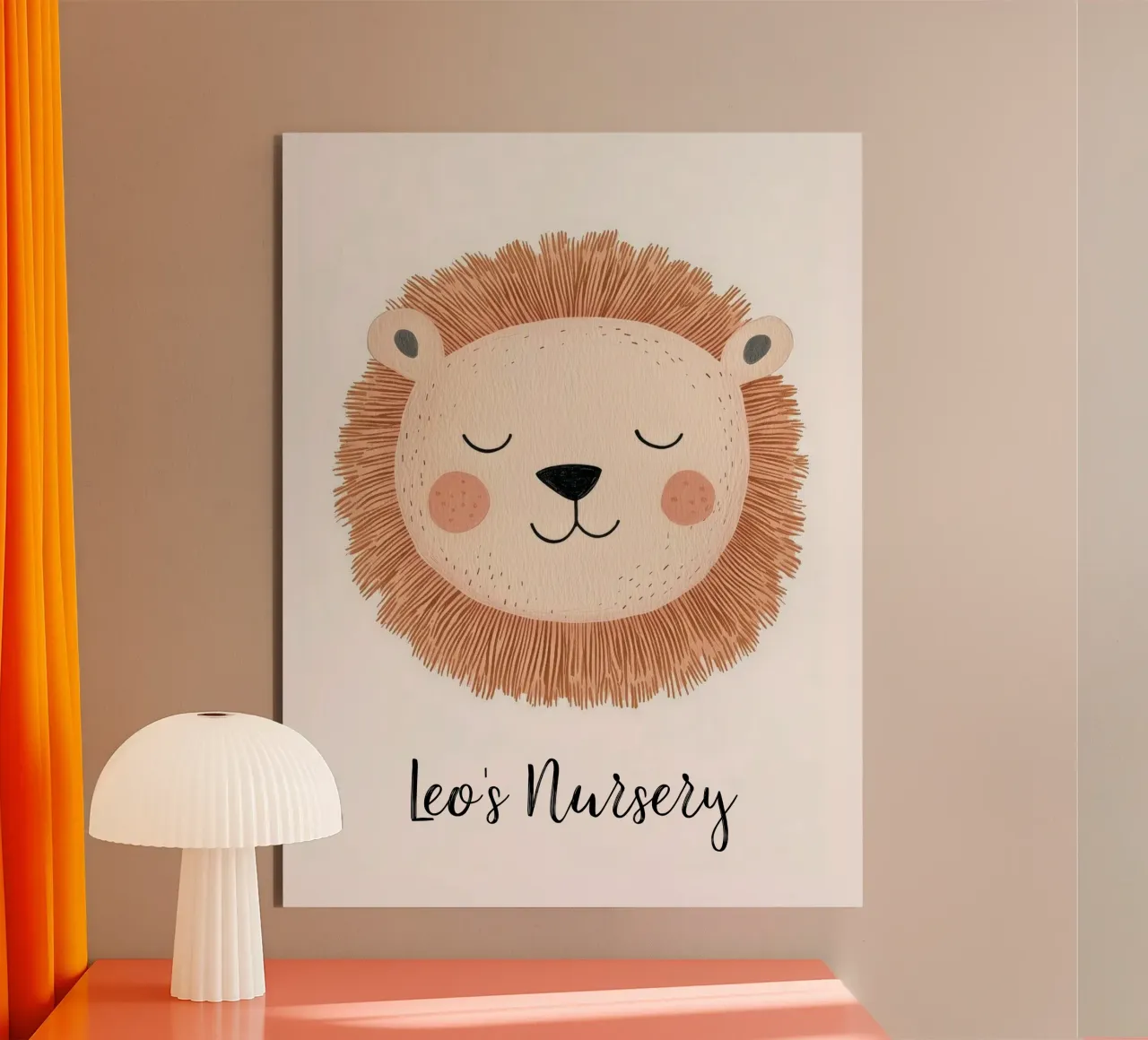 Custom Nursery Print, Personalized Nursery Art Add Your Name alu-dibond by Little Lola