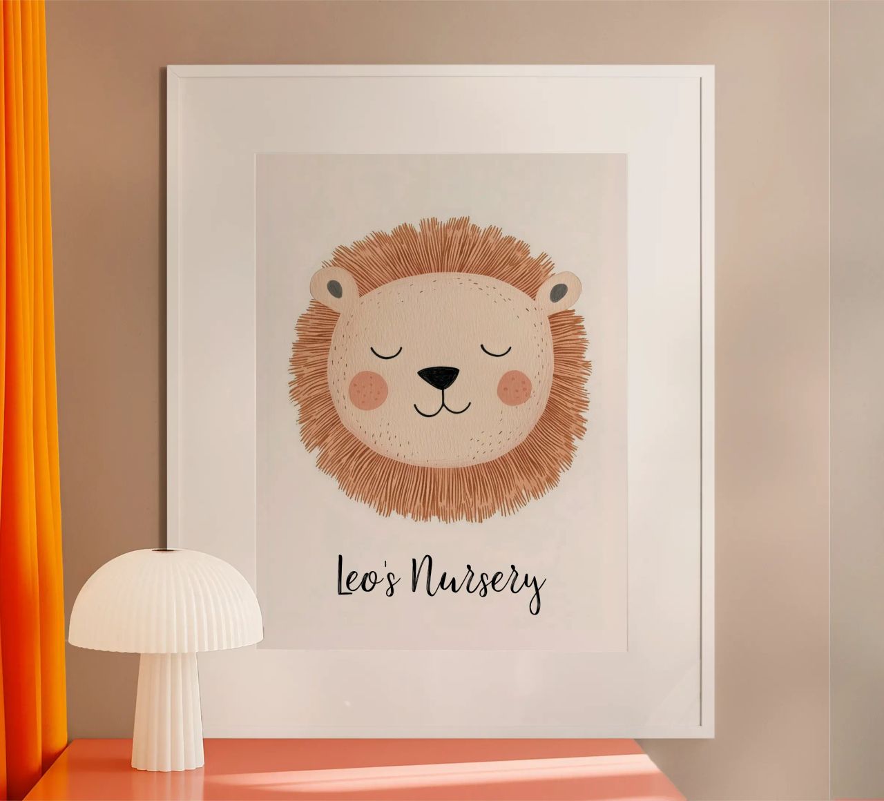 Custom Nursery Print, Personalized Nursery Art Add Your Name poster by Little Lola