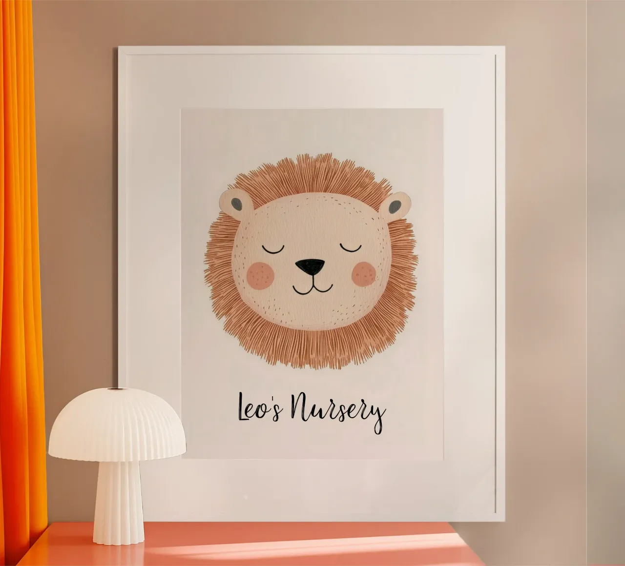 Print voor kinderkamer op maat, gepersonaliseerde kunst voor kinderkamer Voeg je naam toe poster van Little Lola