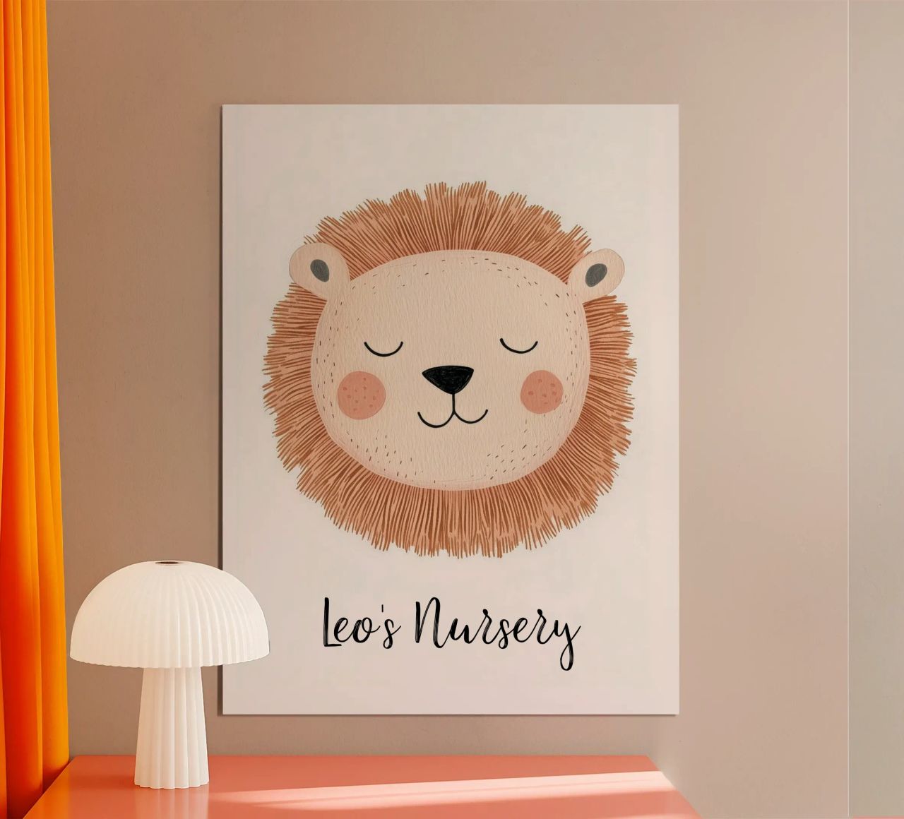 Custom Nursery Print, Personalized Nursery Art Add Your Name poster by Little Lola