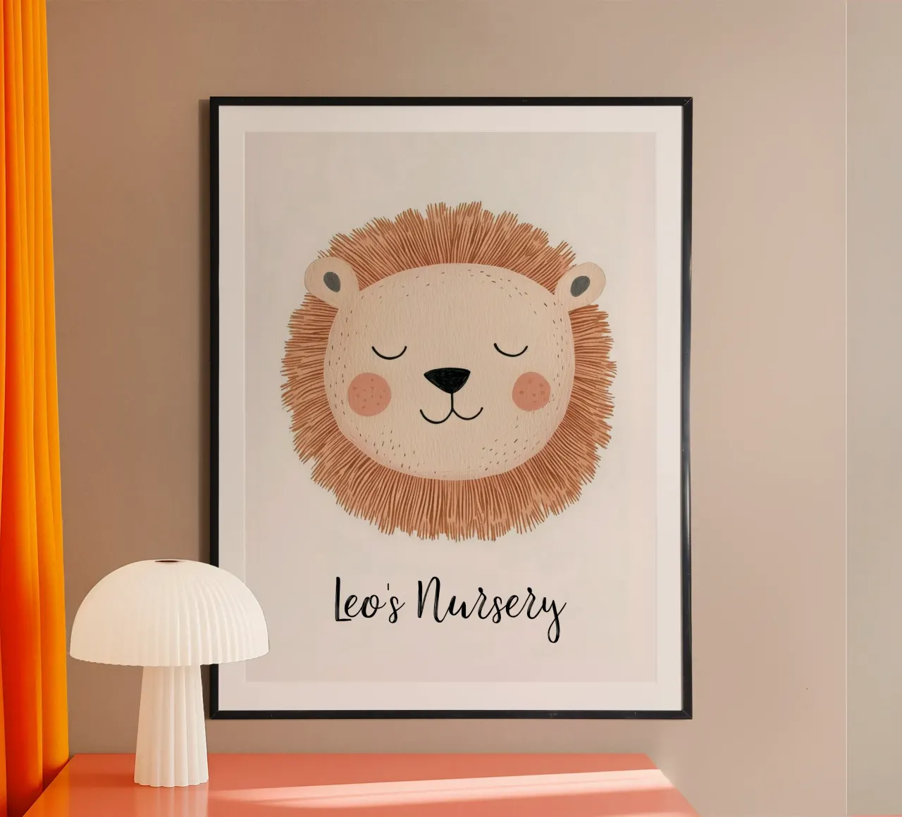 Print voor kinderkamer op maat, gepersonaliseerde kunst voor kinderkamer Voeg je naam toe poster van Little Lola