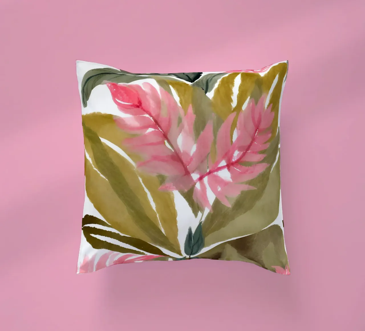 Exotische Pflanzen decorative cushion by designsbysophia