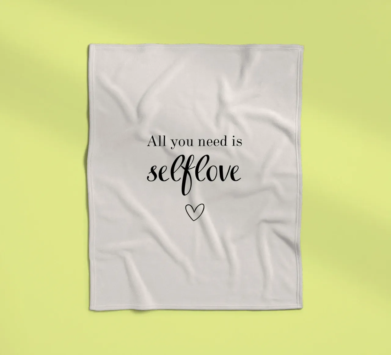 All you need is selflove coperta in pile da designsbysophia