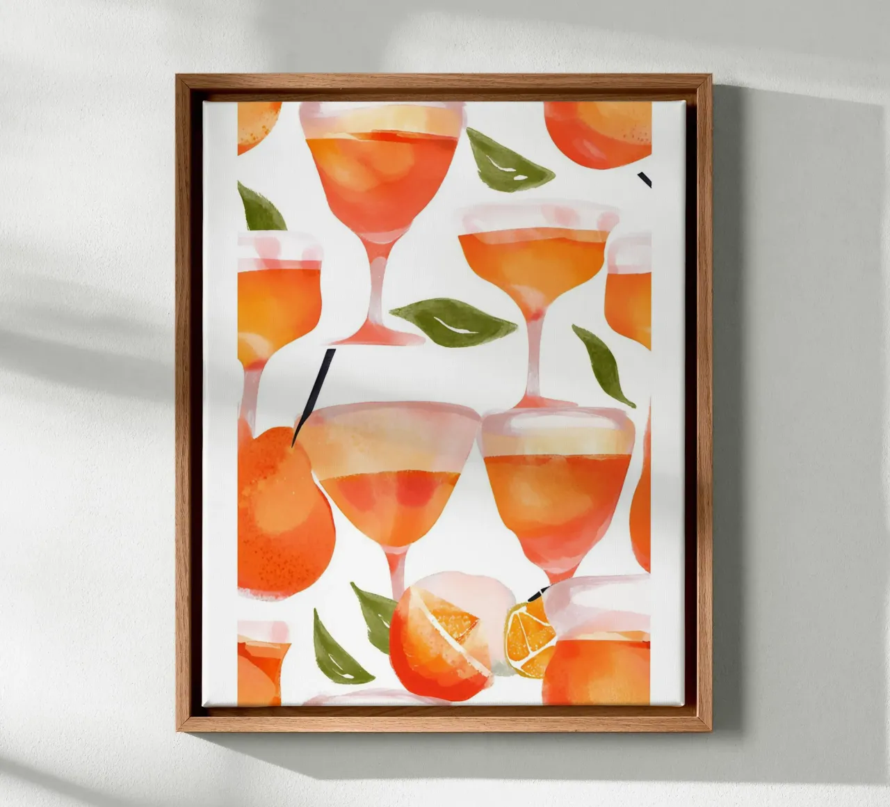 Aperol Spritz Gläser tela con Cornice a cassetta da designsbysophia