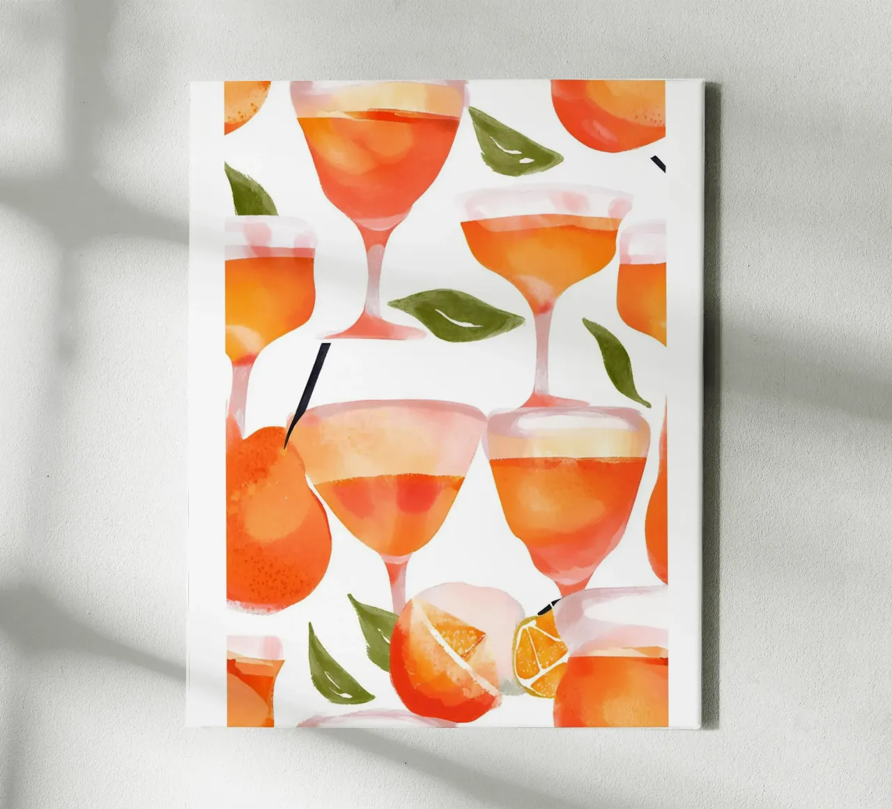 Aperol Spritz Gläser tela con Cornice a cassetta da designsbysophia