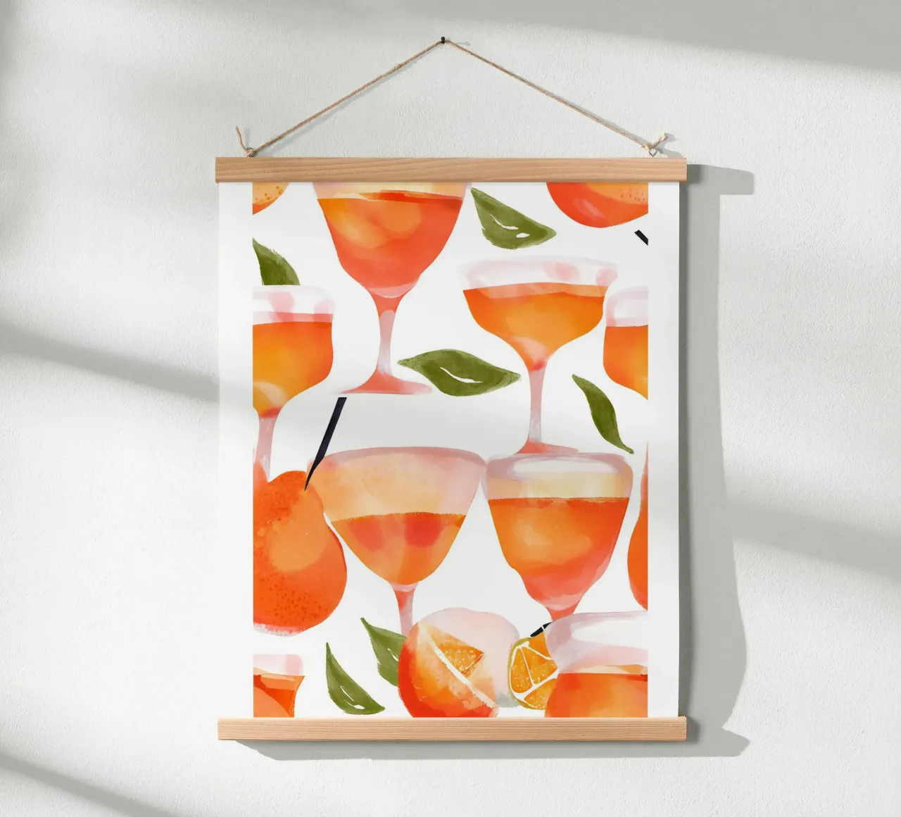 Aperol Spritz Gläser poster con telaio in plastica da designsbysophia