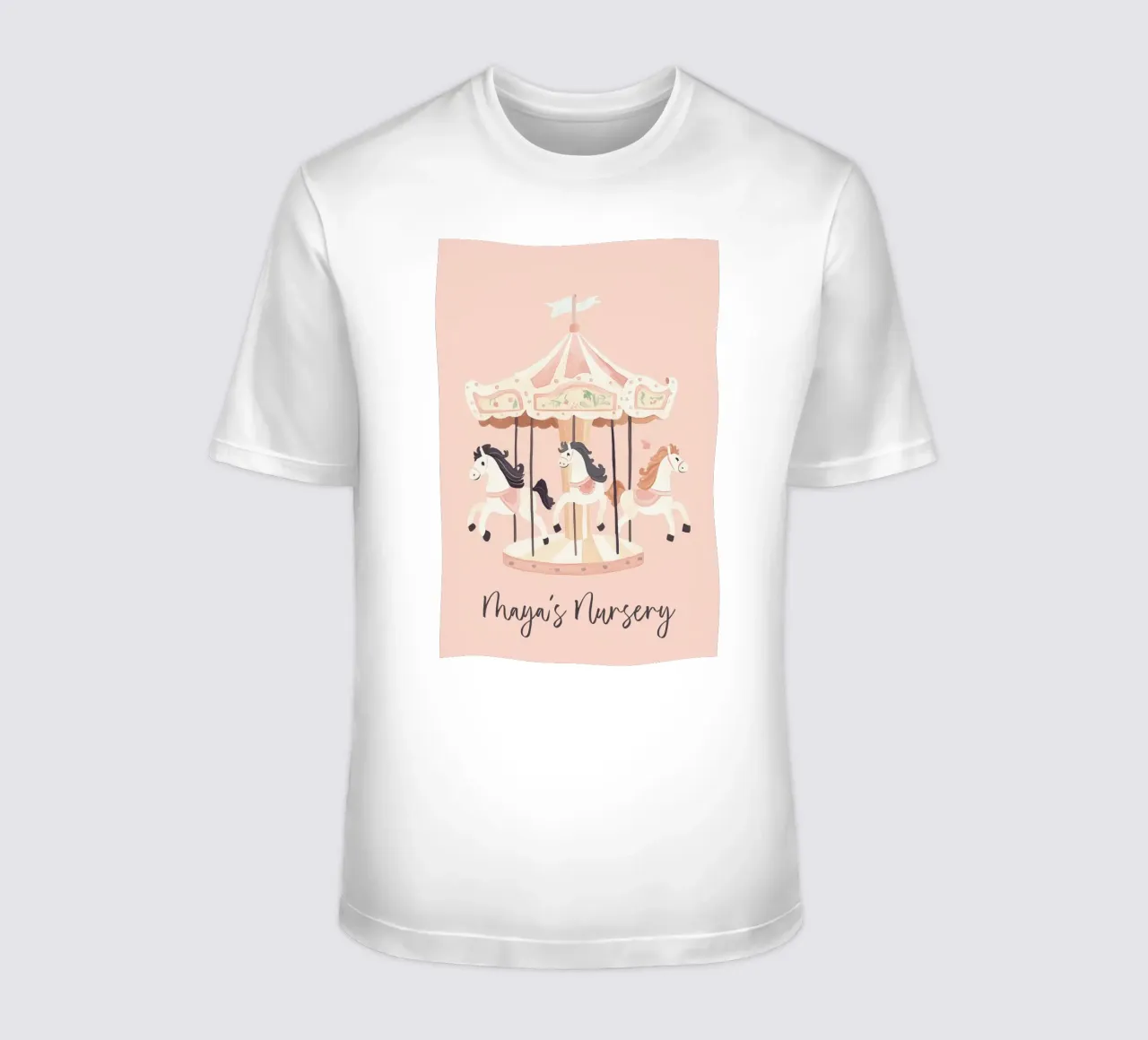 Gepersonaliseerd cadeau, Custom Nursery Art, aangepaste naam afdruk t-shirt van Little Lola