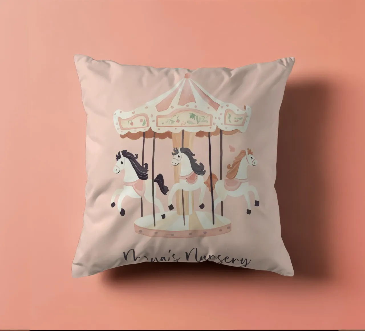 Personalized Gift, Custom Nursery Art, Custom Name Print decorative cushion by Little Lola