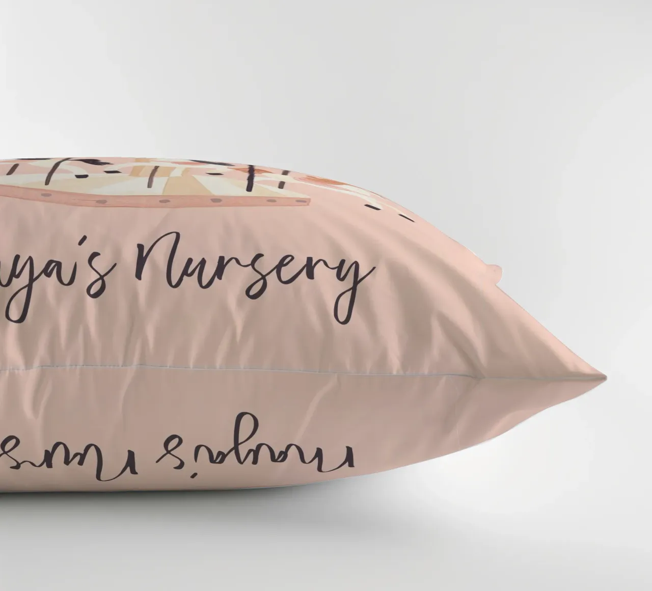 Personalized Gift, Custom Nursery Art, Custom Name Print decorative cushion by Little Lola