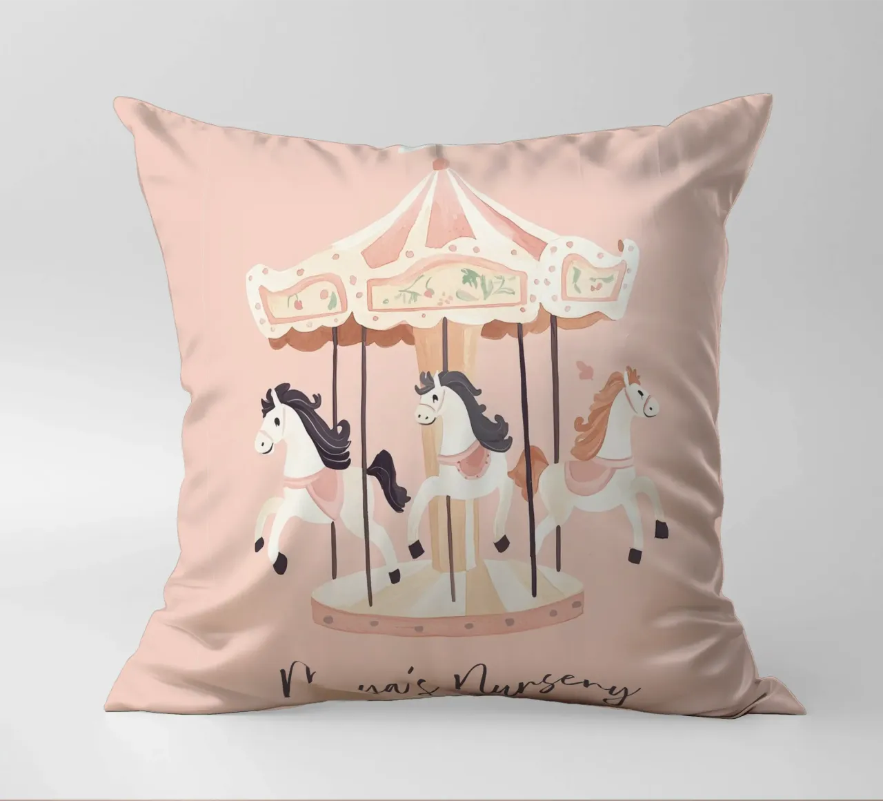 Personalized Gift, Custom Nursery Art, Custom Name Print decorative cushion by Little Lola