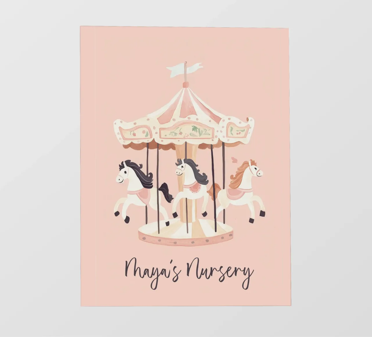 Gepersonaliseerd cadeau, Custom Nursery Art, aangepaste naam afdruk pvc-zeil van Little Lola