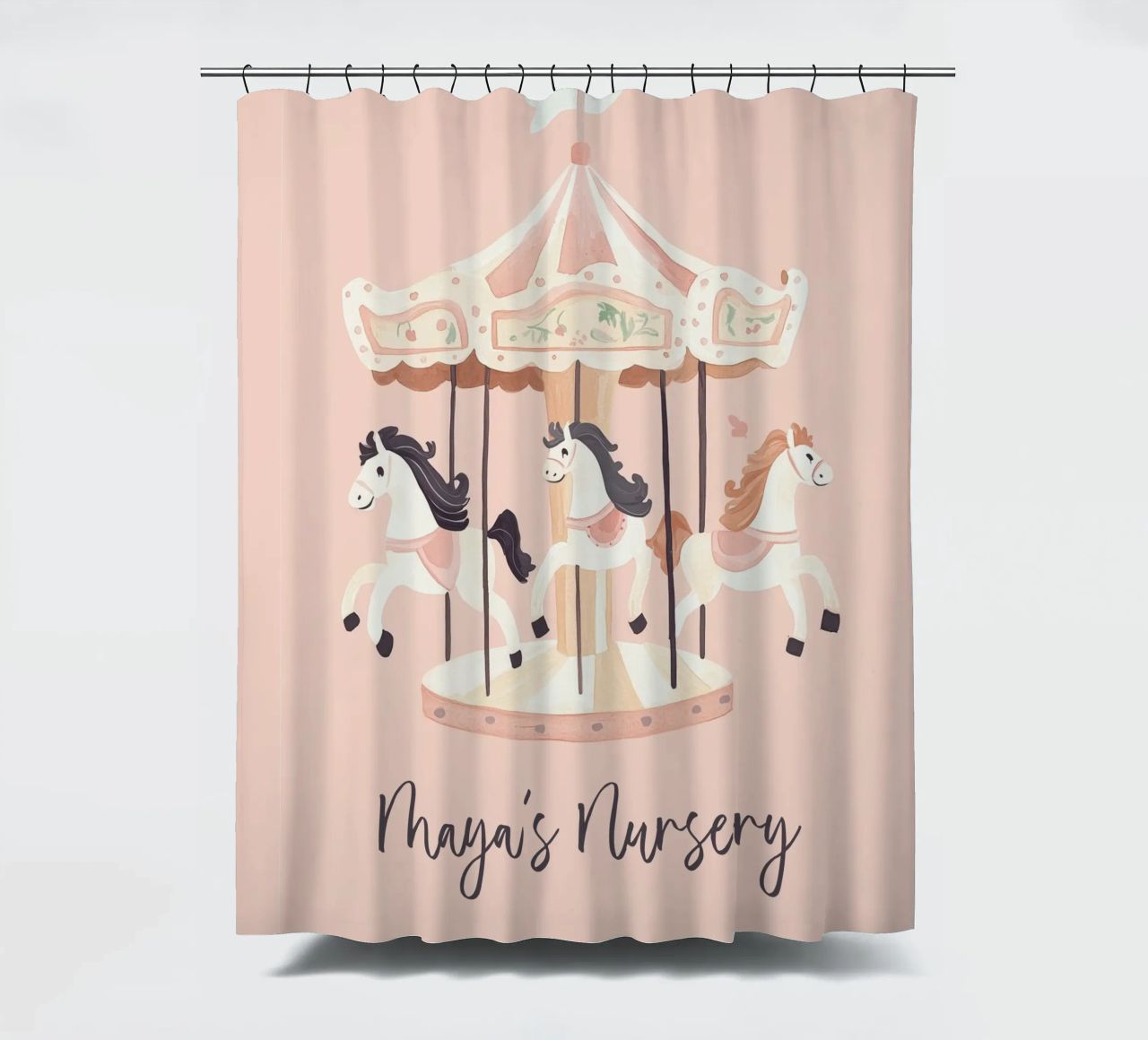 Personalisiertes Geschenk, Custom Nursery Art, Custom Name Print Duschvorhang von Little Lola