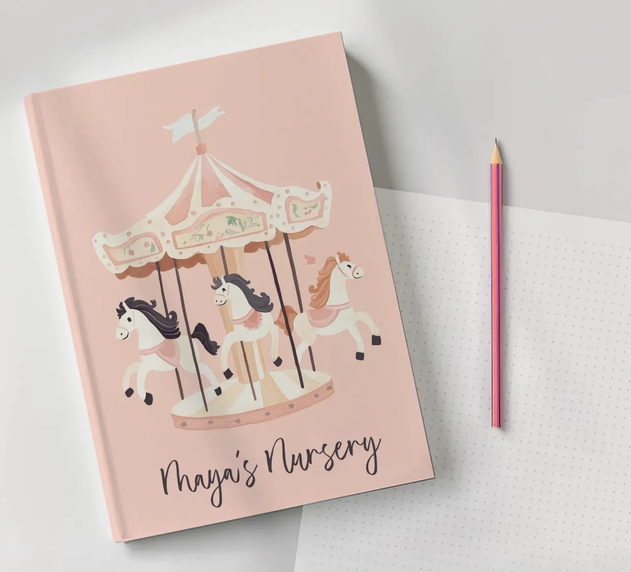 Personalized Gift, Custom Nursery Art, Custom Name Print notebook by Little Lola