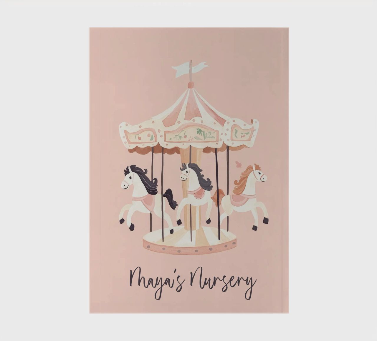 Personalized Gift, Custom Nursery Art, Custom Name Print notebook by Little Lola