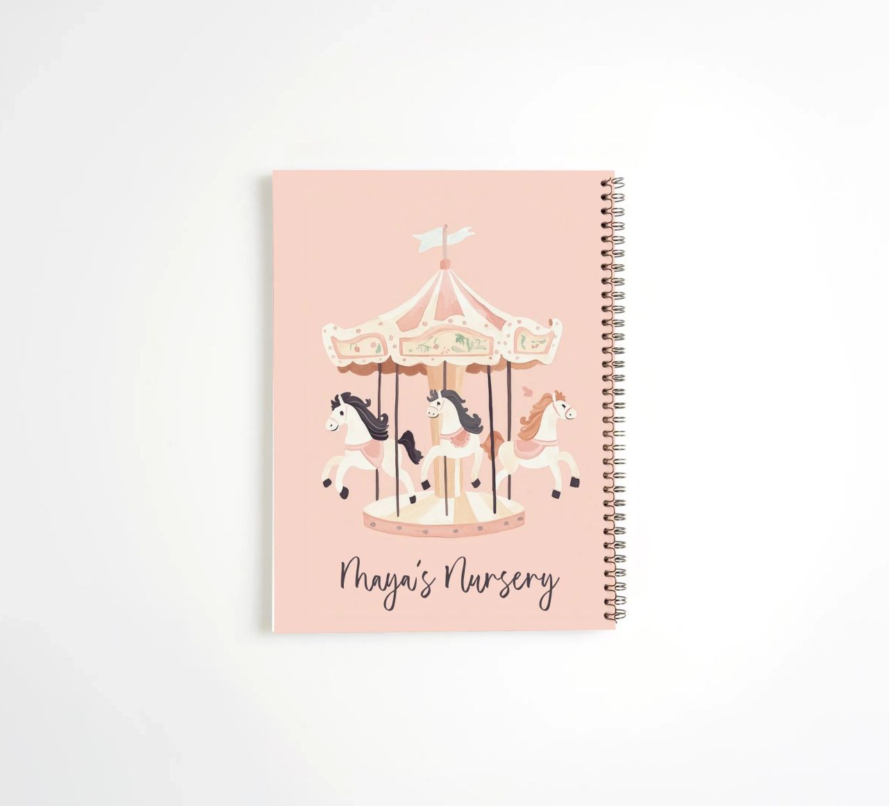 Personalized Gift, Custom Nursery Art, Custom Name Print spiral notebook by Little Lola