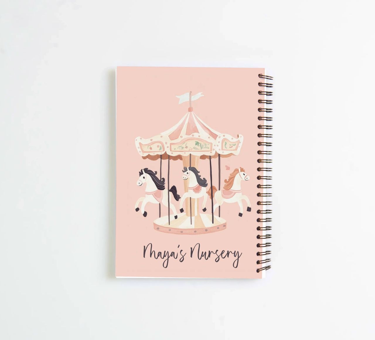 Personalized Gift, Custom Nursery Art, Custom Name Print spiral notebook by Little Lola