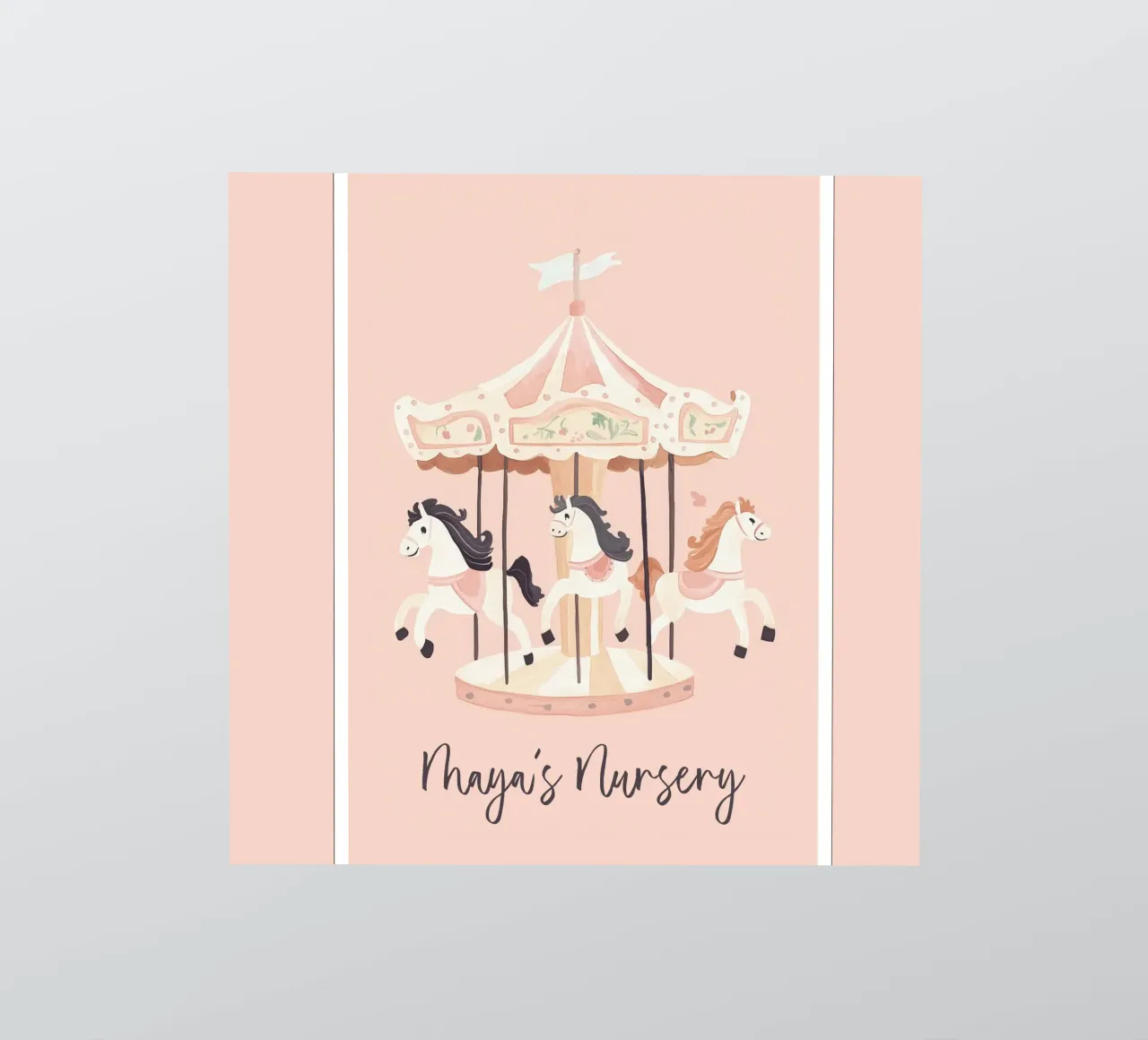 Personalized Gift, Custom Nursery Art, Custom Name Print sticker by Little Lola