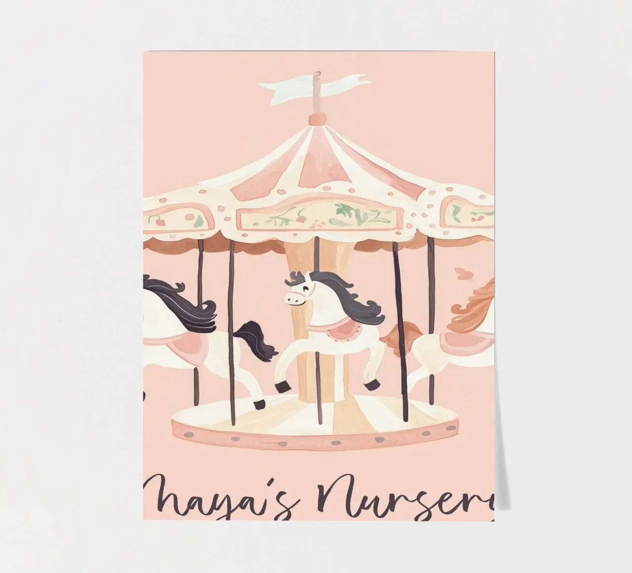 Personalisiertes Geschenk, Custom Nursery Art, Custom Name Print Stickerbogen von Little Lola