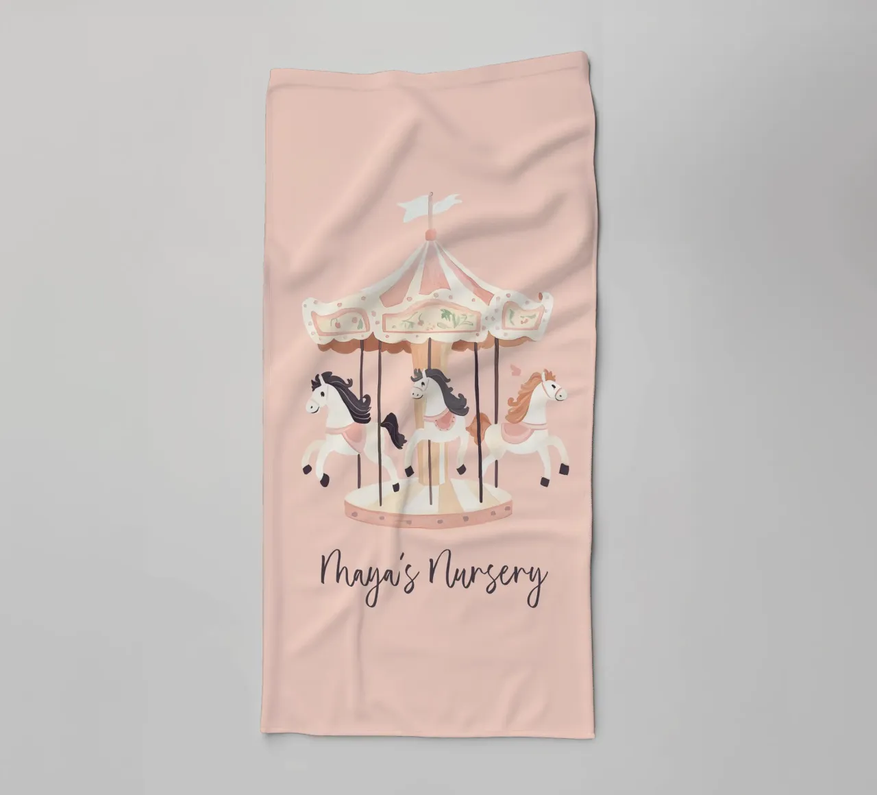 Personalisiertes Geschenk, Custom Nursery Art, Custom Name Print Handtuch von Little Lola